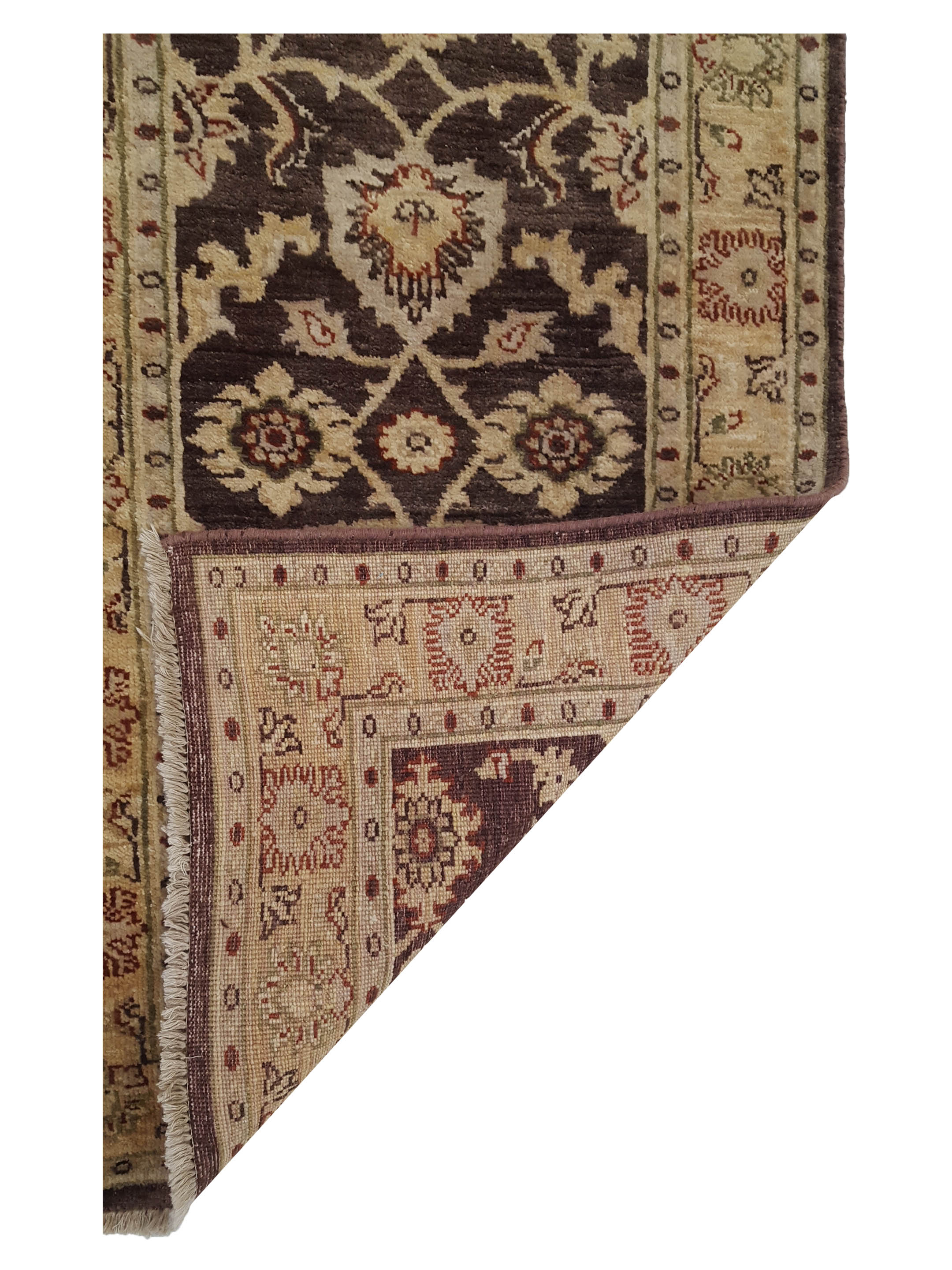 Ziegler Hand Knotted Brown 2.6x7 - Image 2 of 2