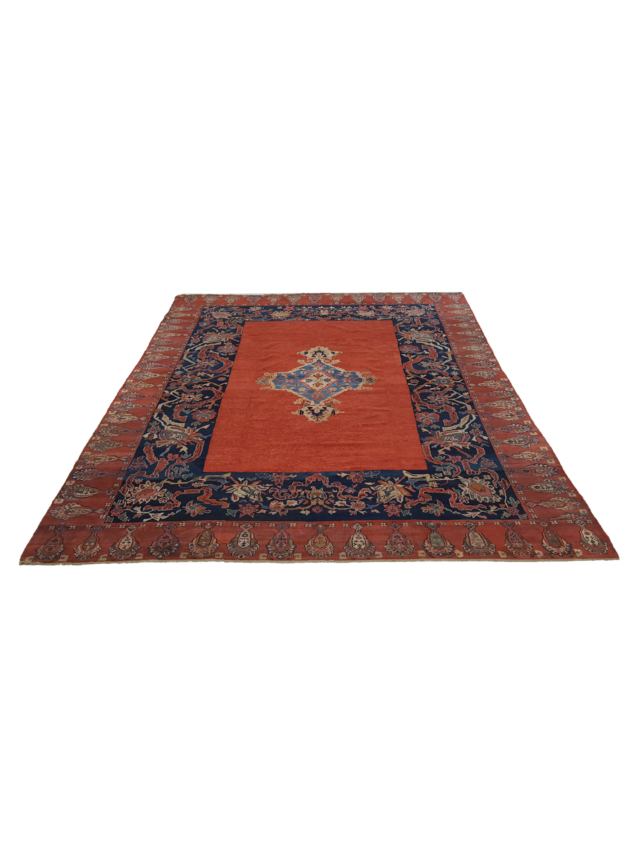 Antique Farahan Rust 10x14 - Image 2 of 7