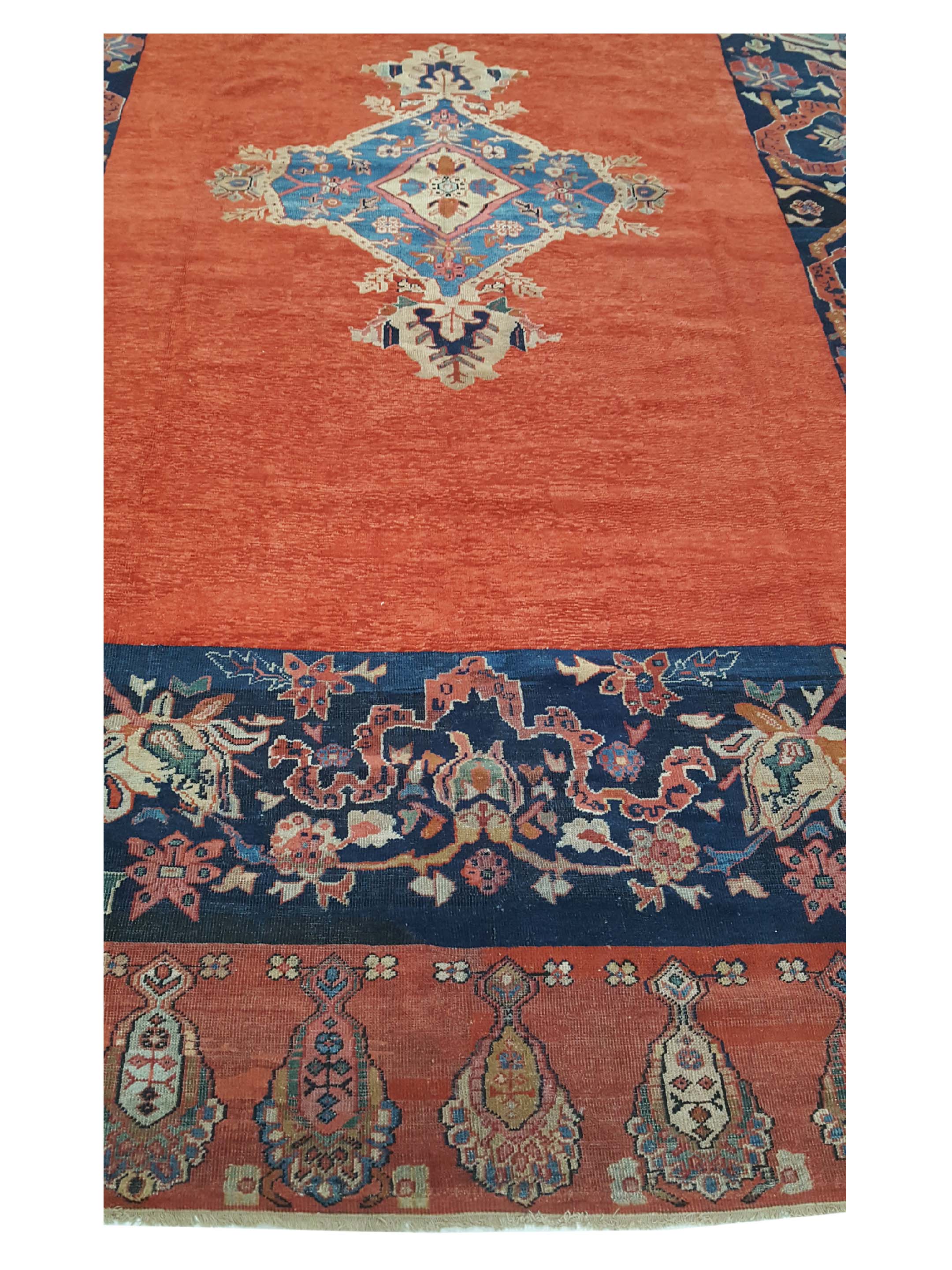 Antique Farahan Rust 10x14 - Image 7 of 7