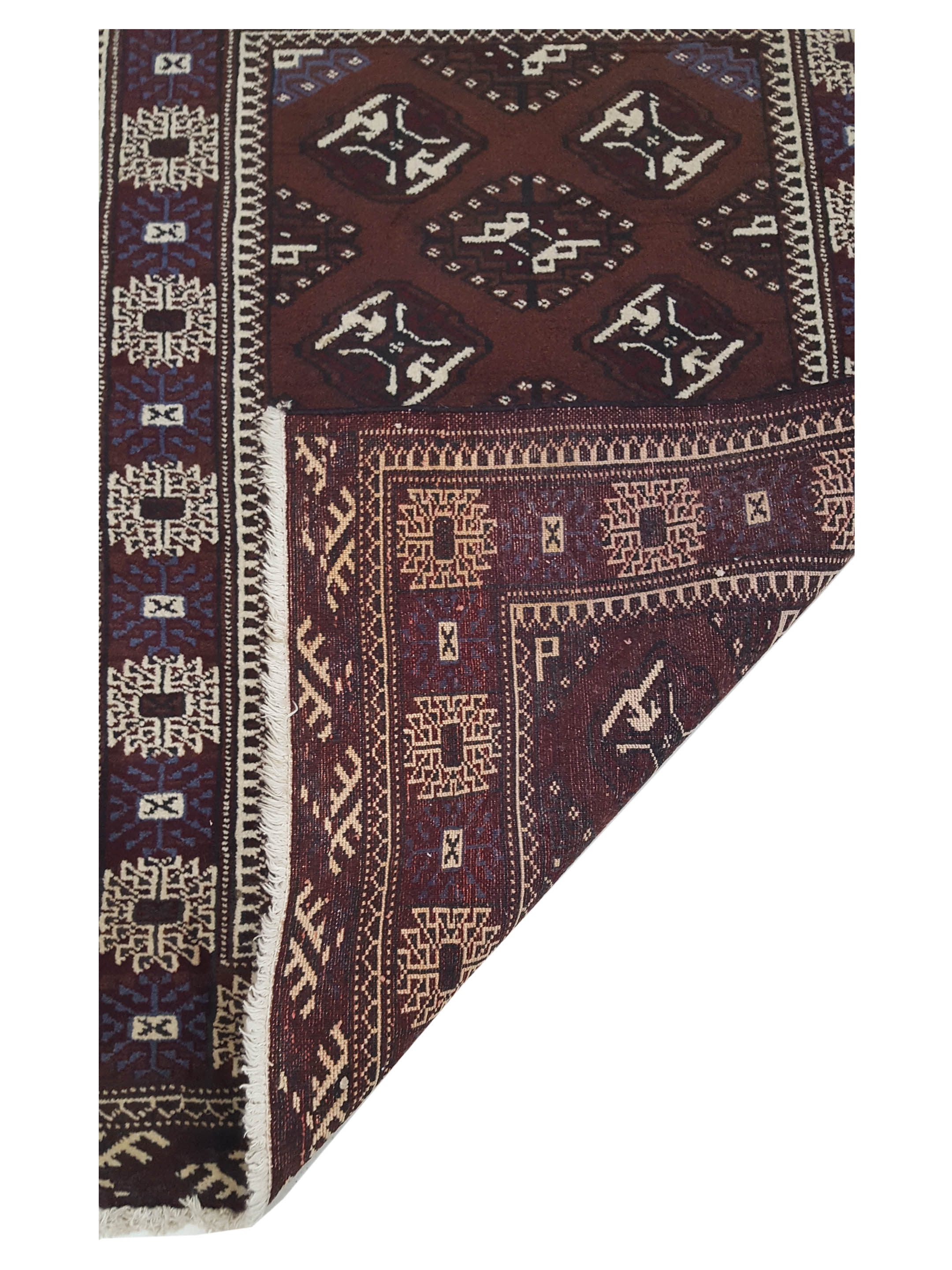 Bokhara Hand Knotted Brown 3x4 - Image 3 of 5