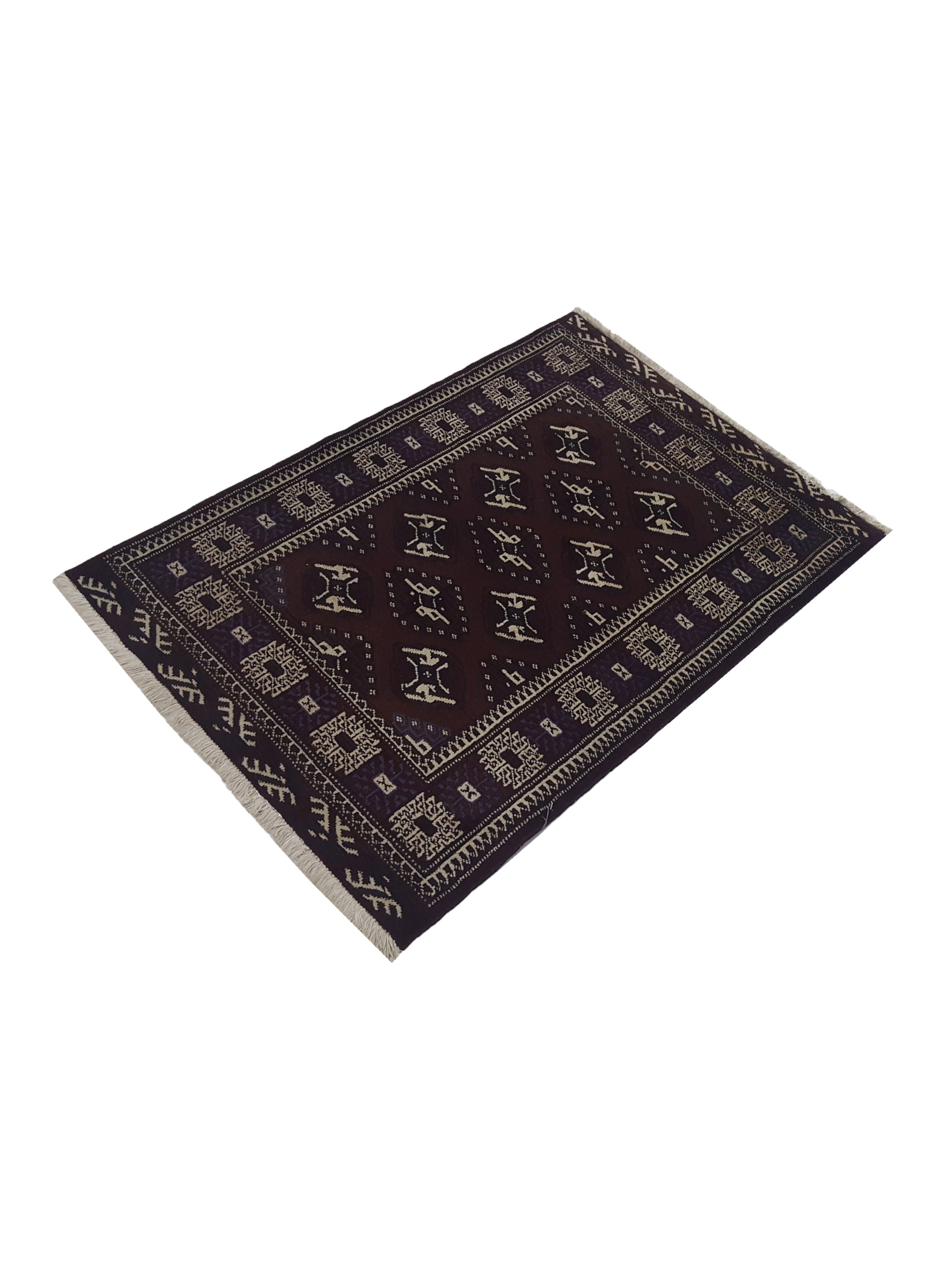 Bokhara Hand Knotted Brown 3x4 - Image 5 of 5