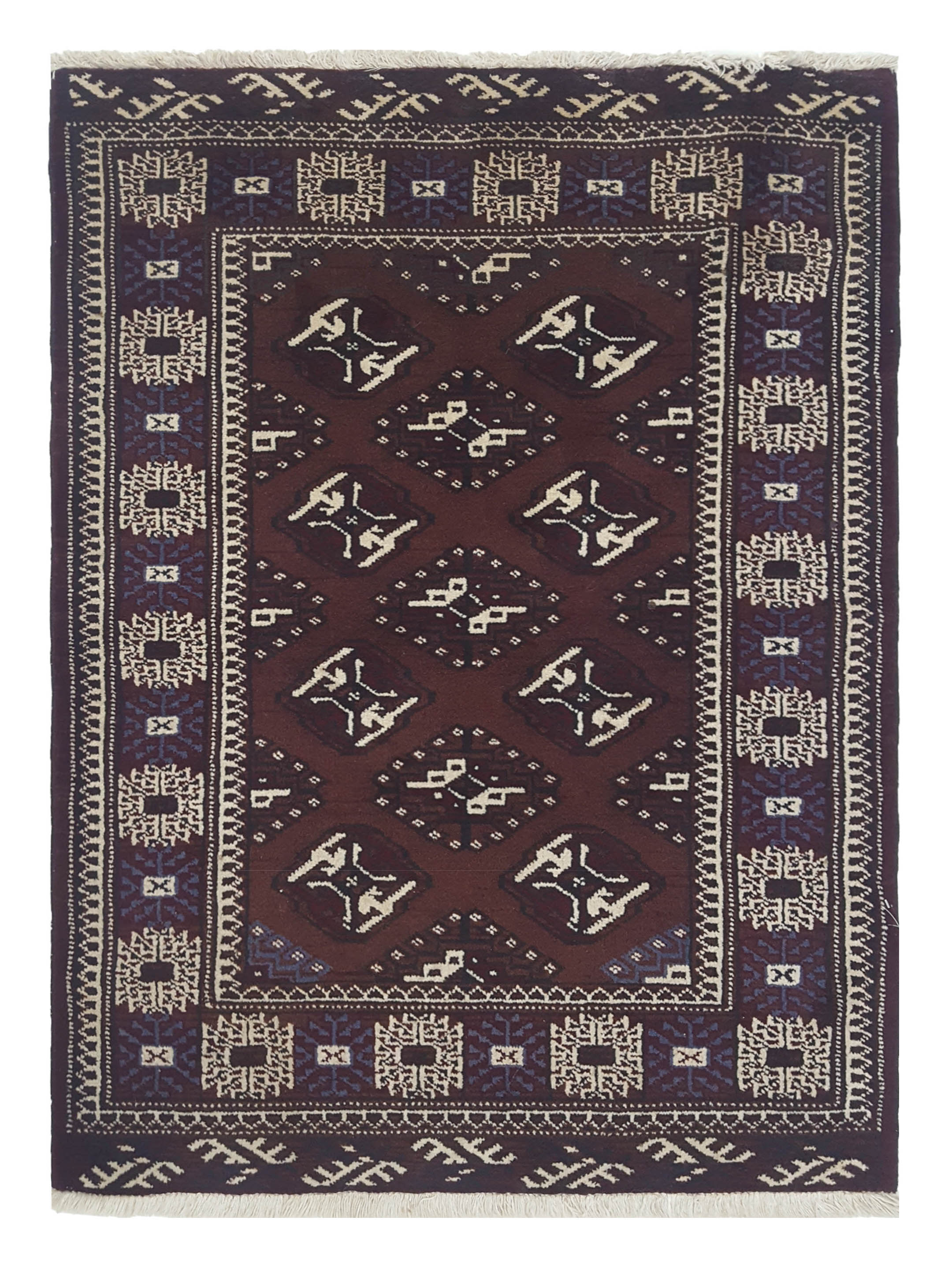 Bokhara Hand Knotted Brown 3x4