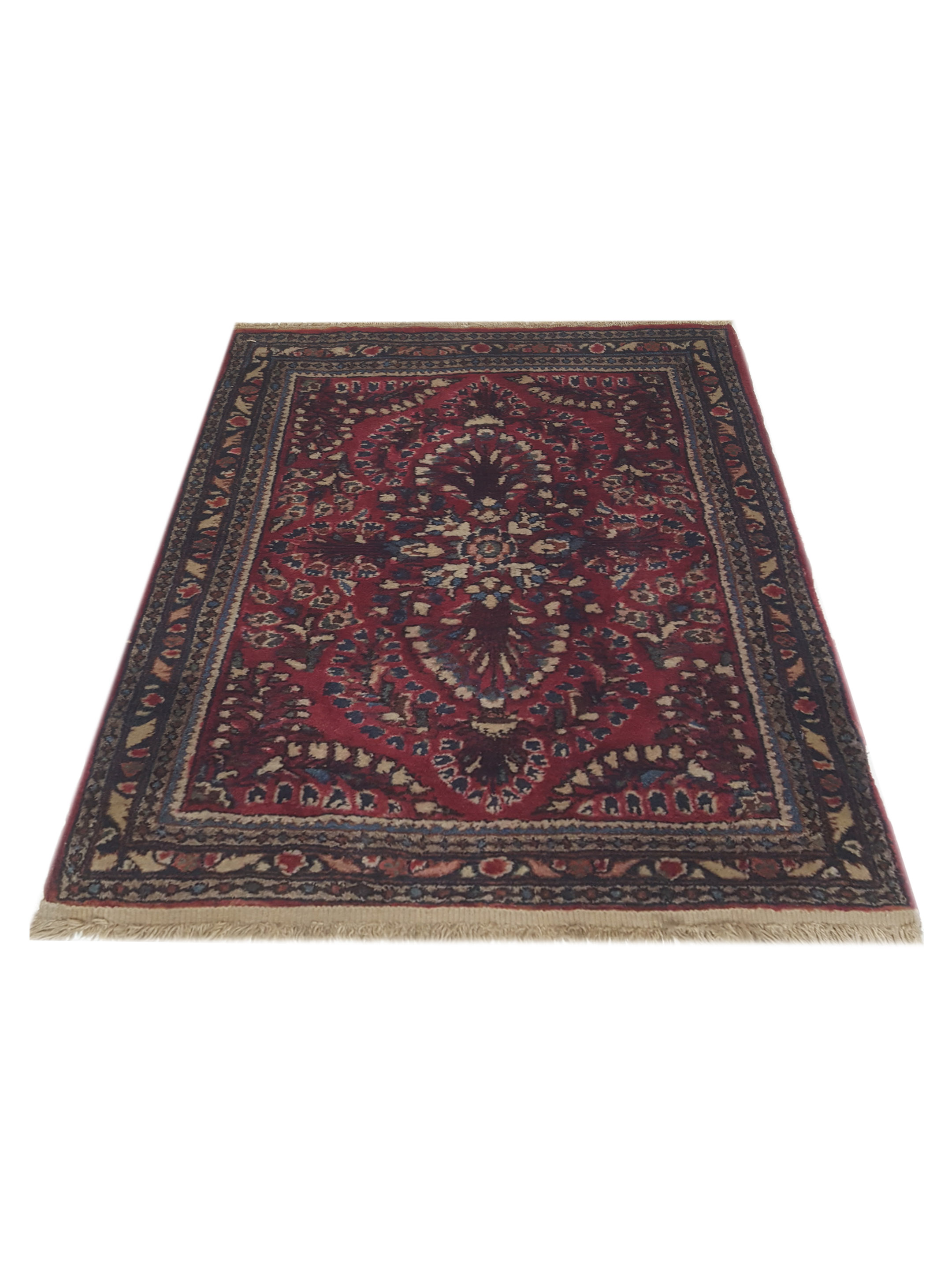 Antique Sarouk Rust 2x3 - Image 2 of 5