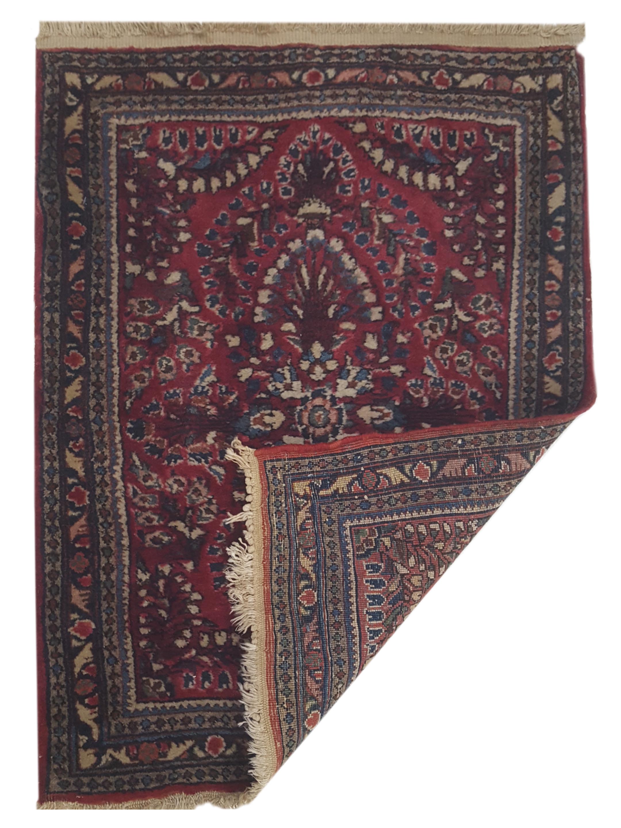 Antique Sarouk Rust 2x3 - Image 5 of 5