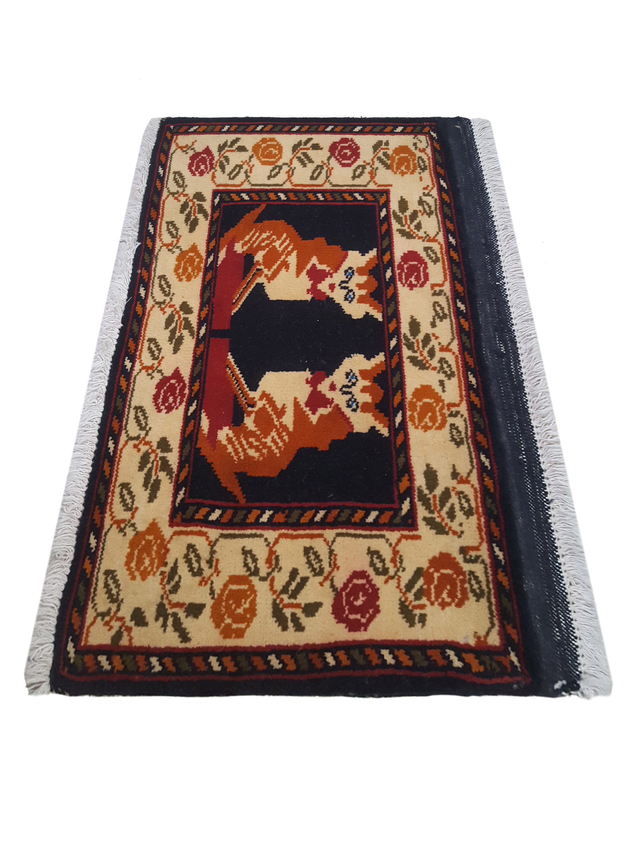 Turkaman Hand Knotted Blue 1.6x2.6 - Image 2 of 4
