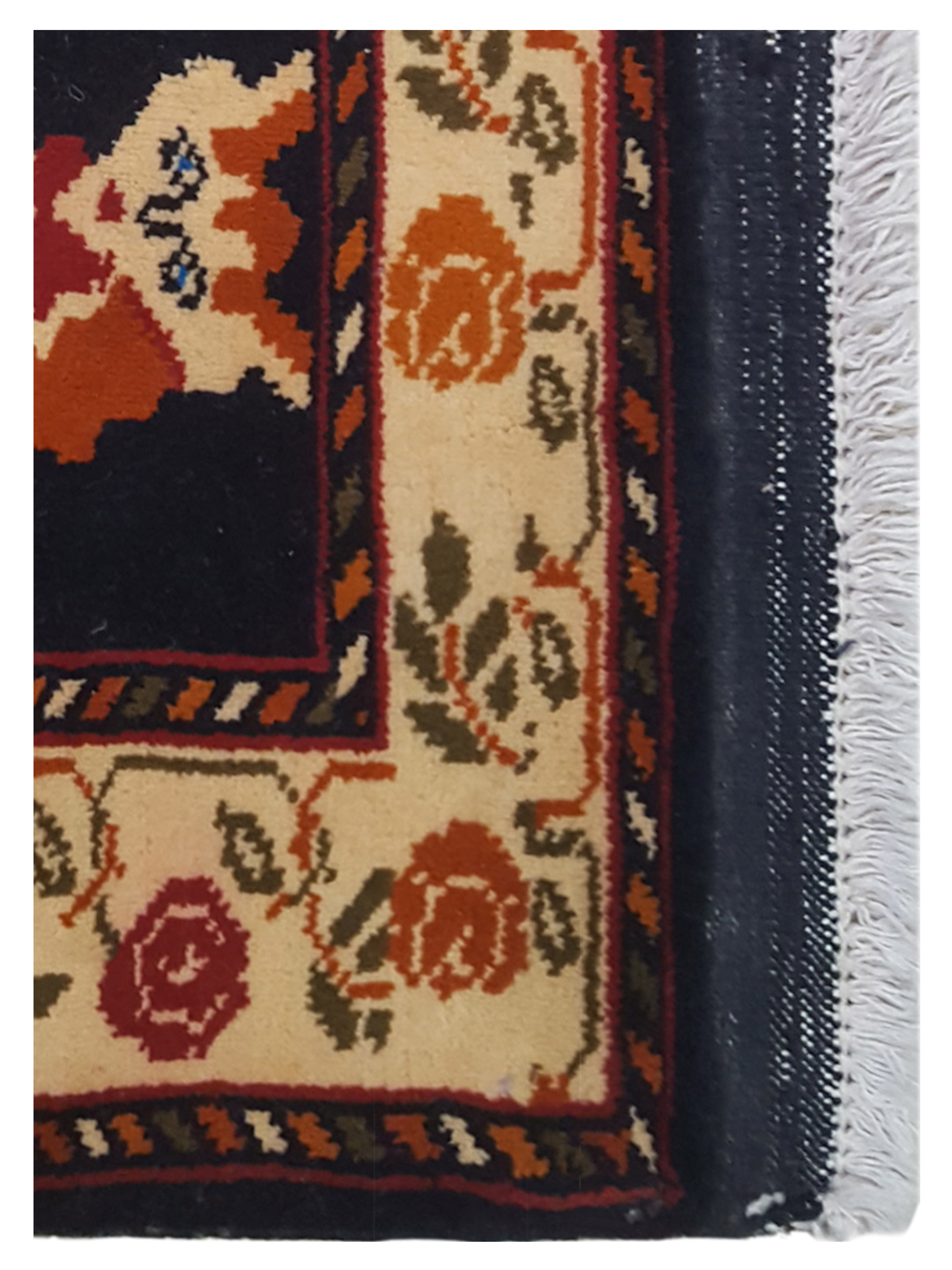Turkaman Hand Knotted Blue 1.6x2.6 - Image 3 of 4