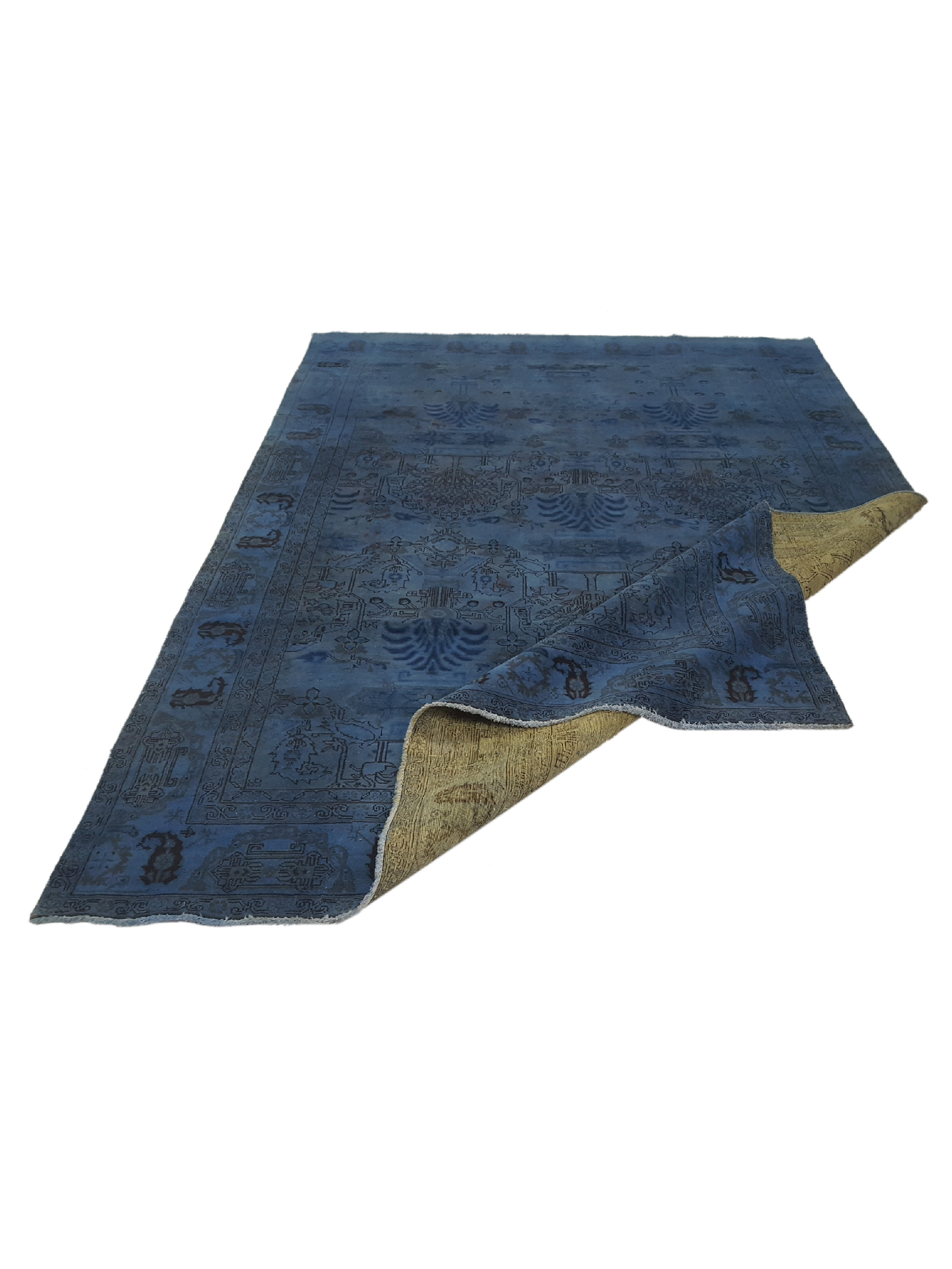 Vintage Hand Knotted Blue 8x10 - Image 3 of 6