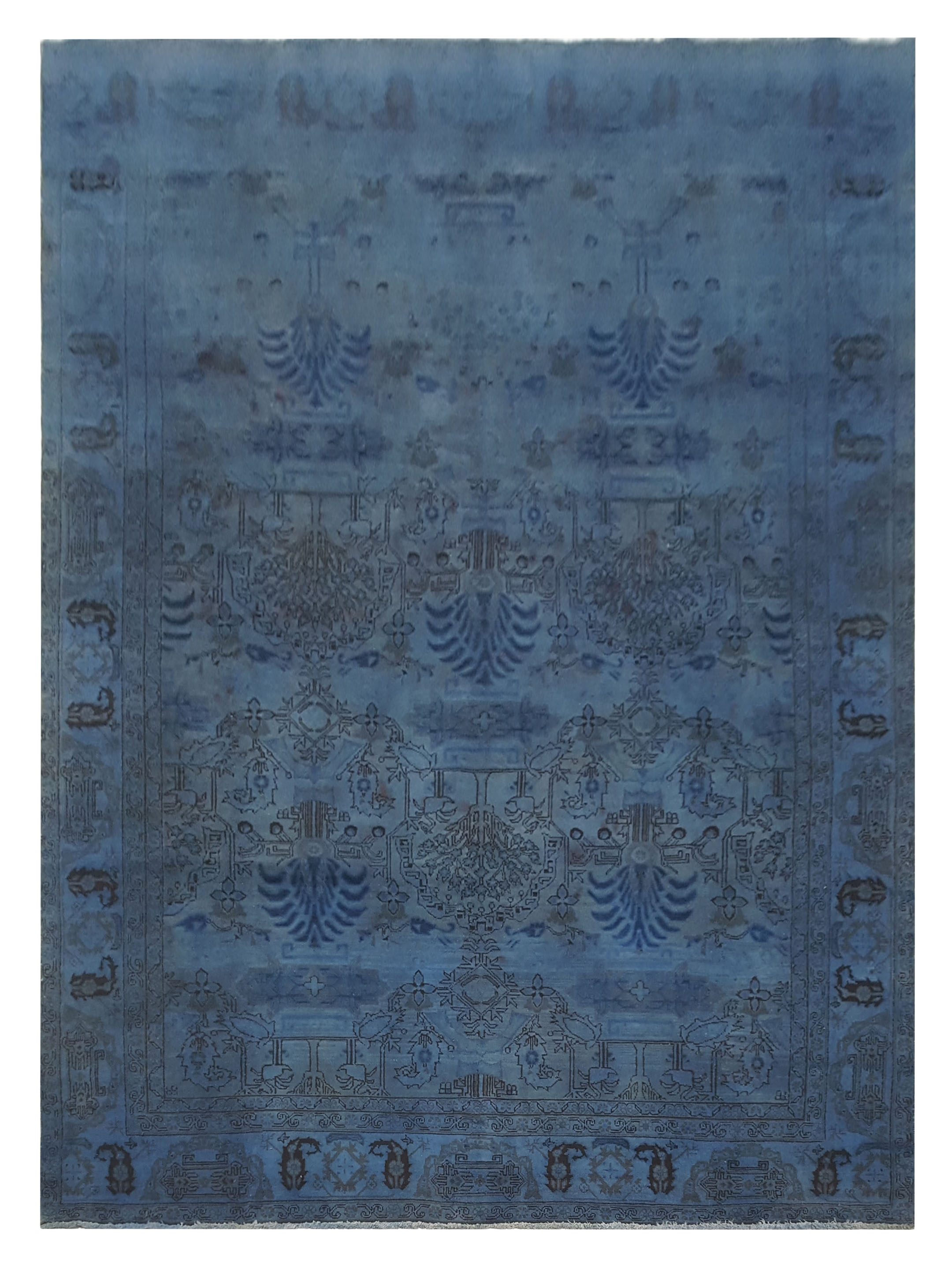 Vintage Hand Knotted Blue 8x10
