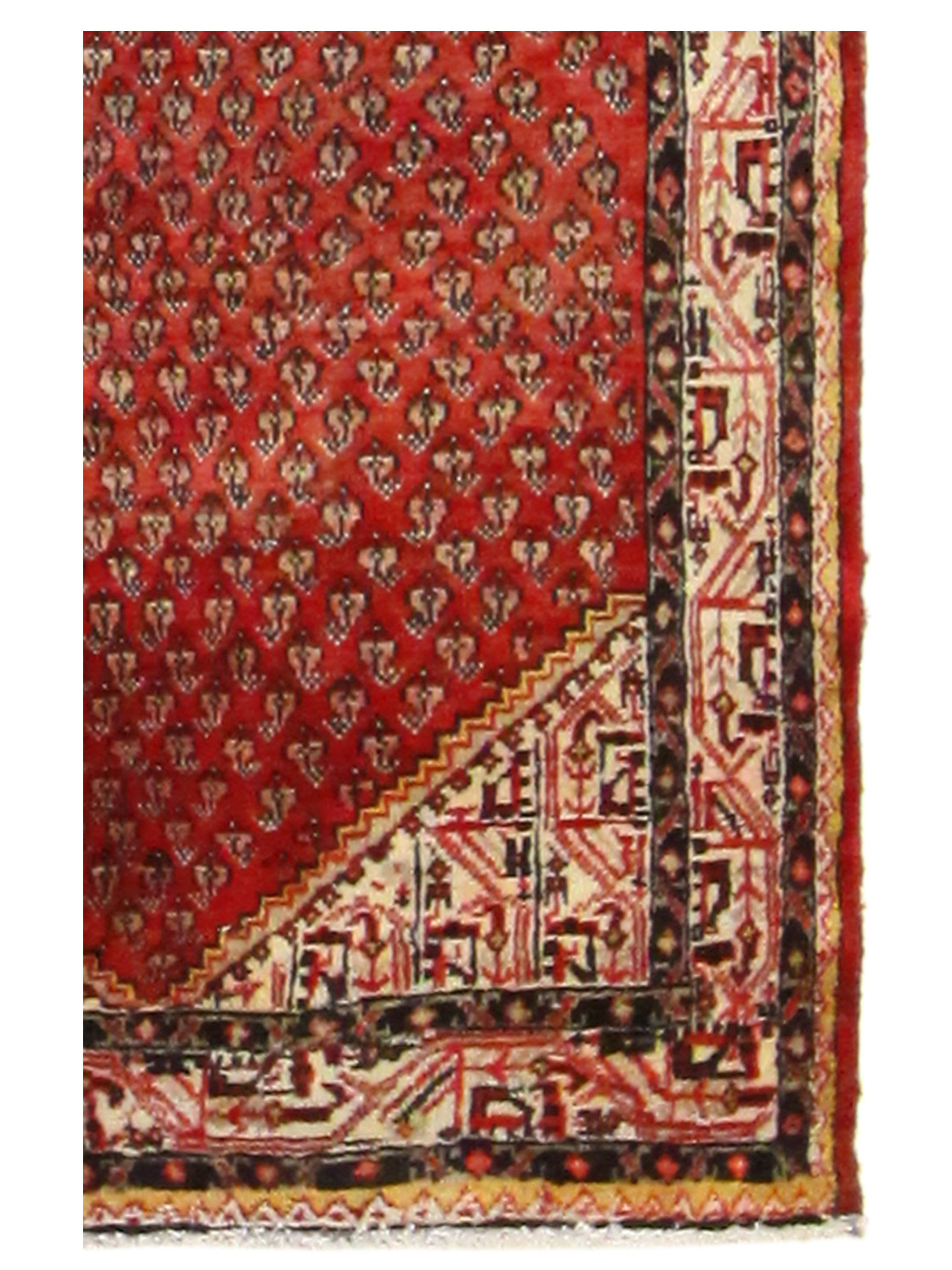 Antique Hamadan Red 4x6 - Image 3 of 6