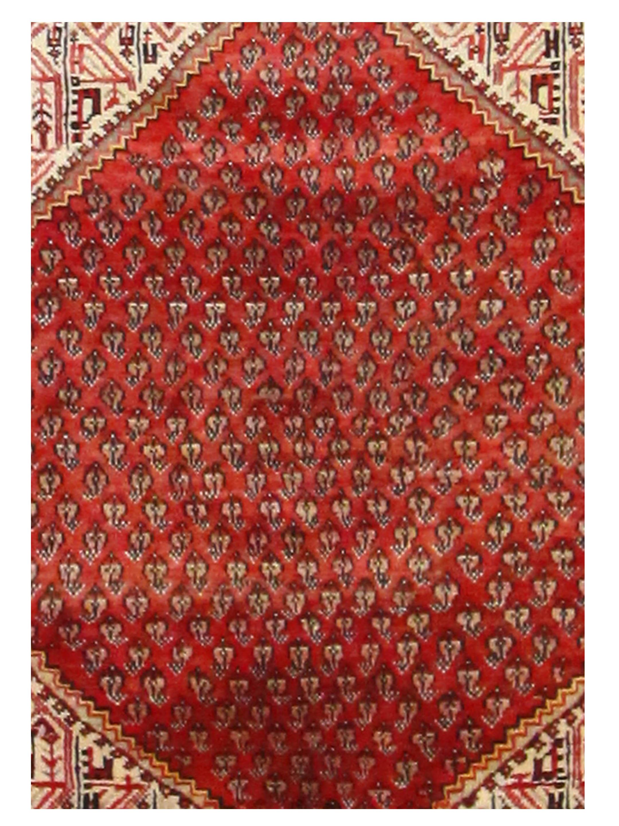 Antique Hamadan Red 4x6 - Image 4 of 6