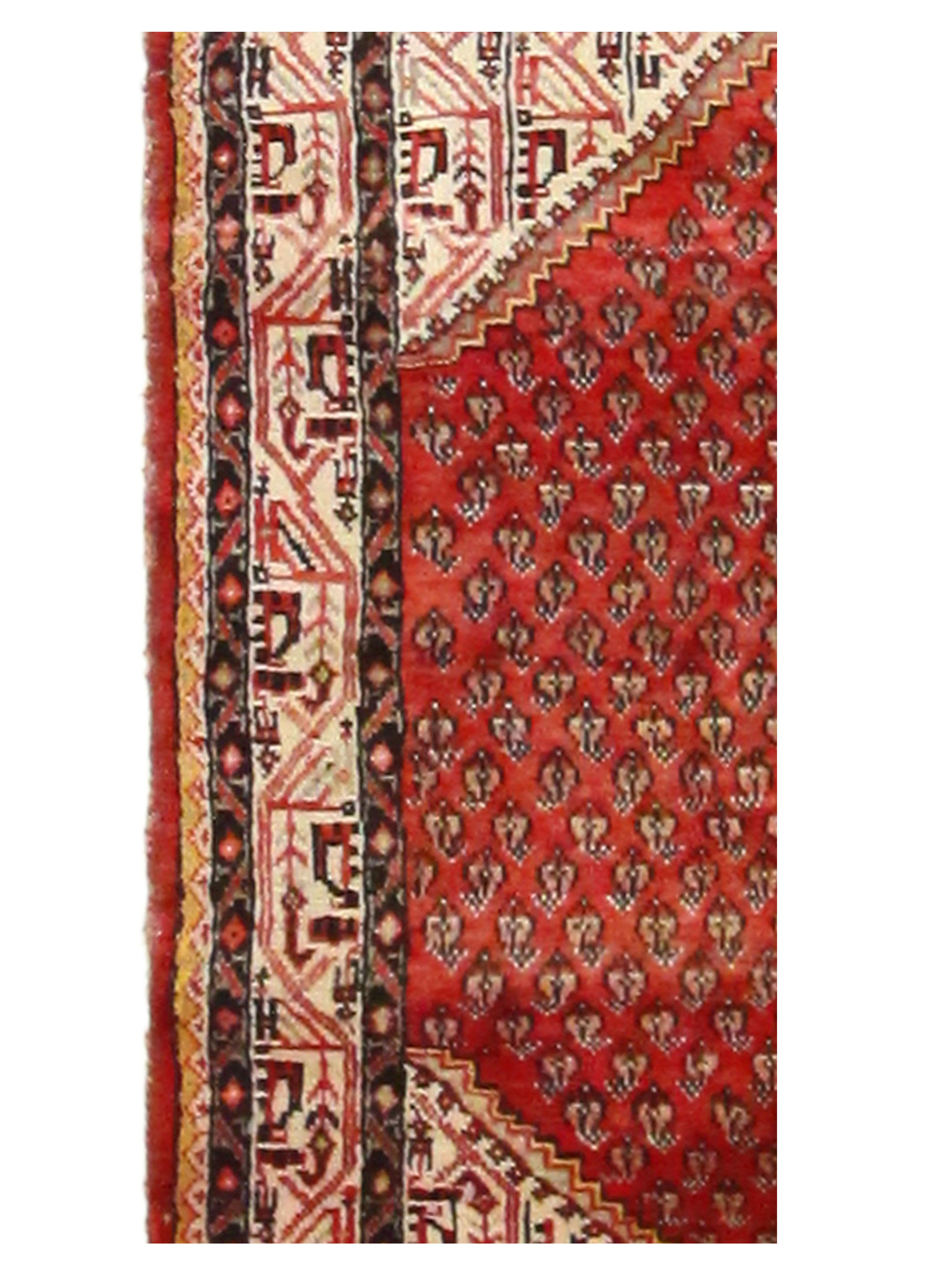 Antique Hamadan Red 4x6 - Image 6 of 6