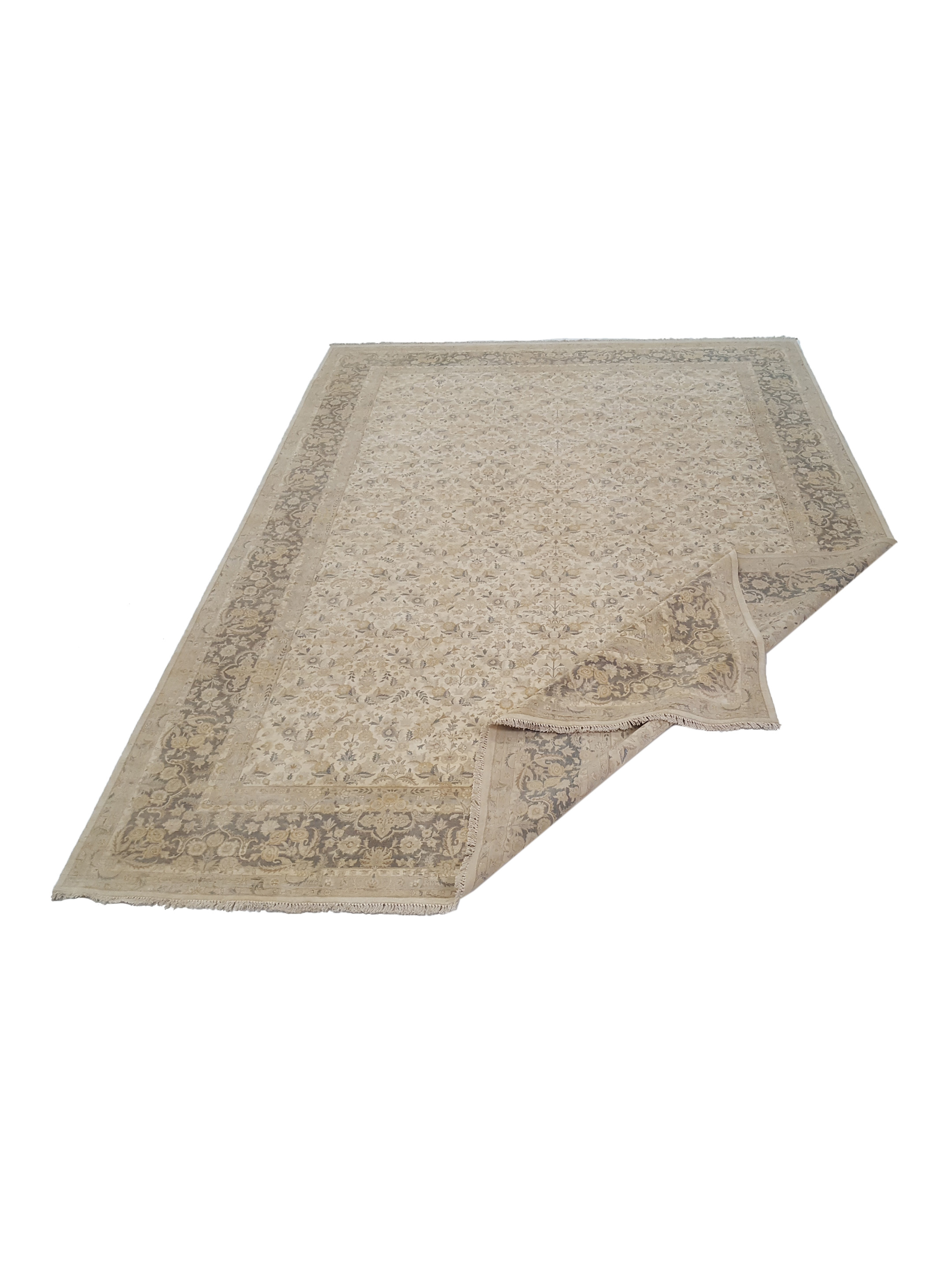 Classic Hand Knotted Ivory 12x15 - Image 3 of 6
