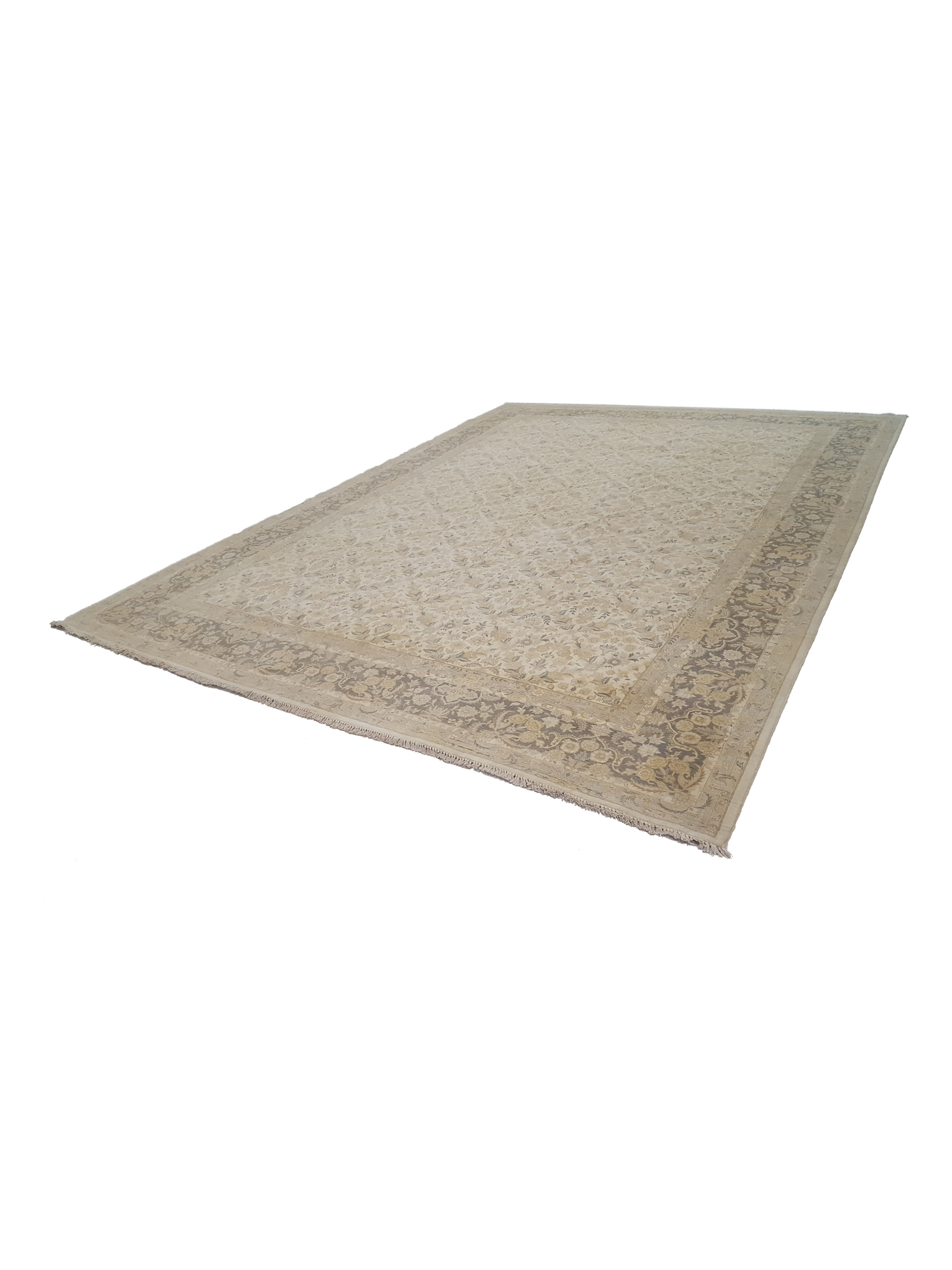 Classic Hand Knotted Ivory 12x15 - Image 6 of 6