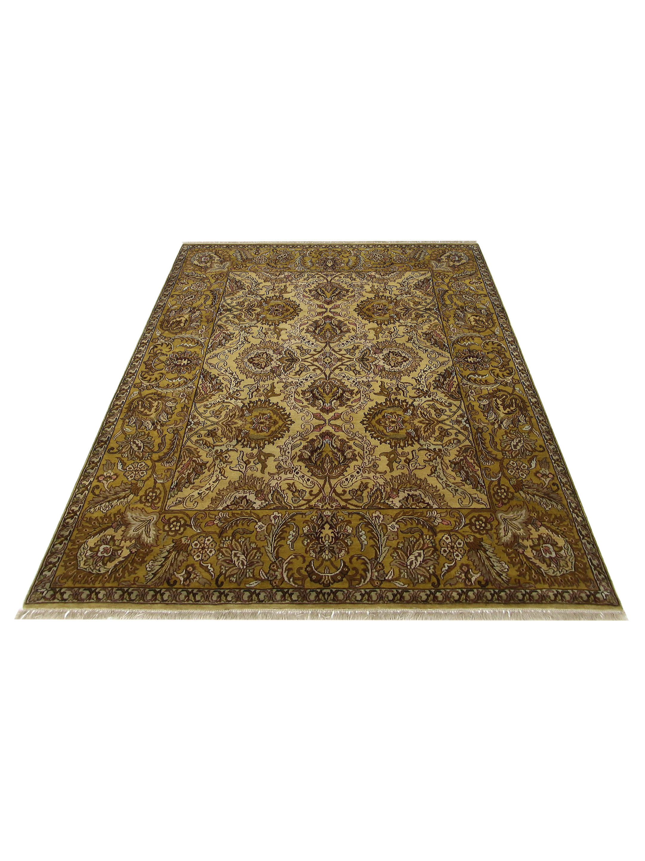Agra Hand Knotted Gold 8x10 - Image 2 of 5