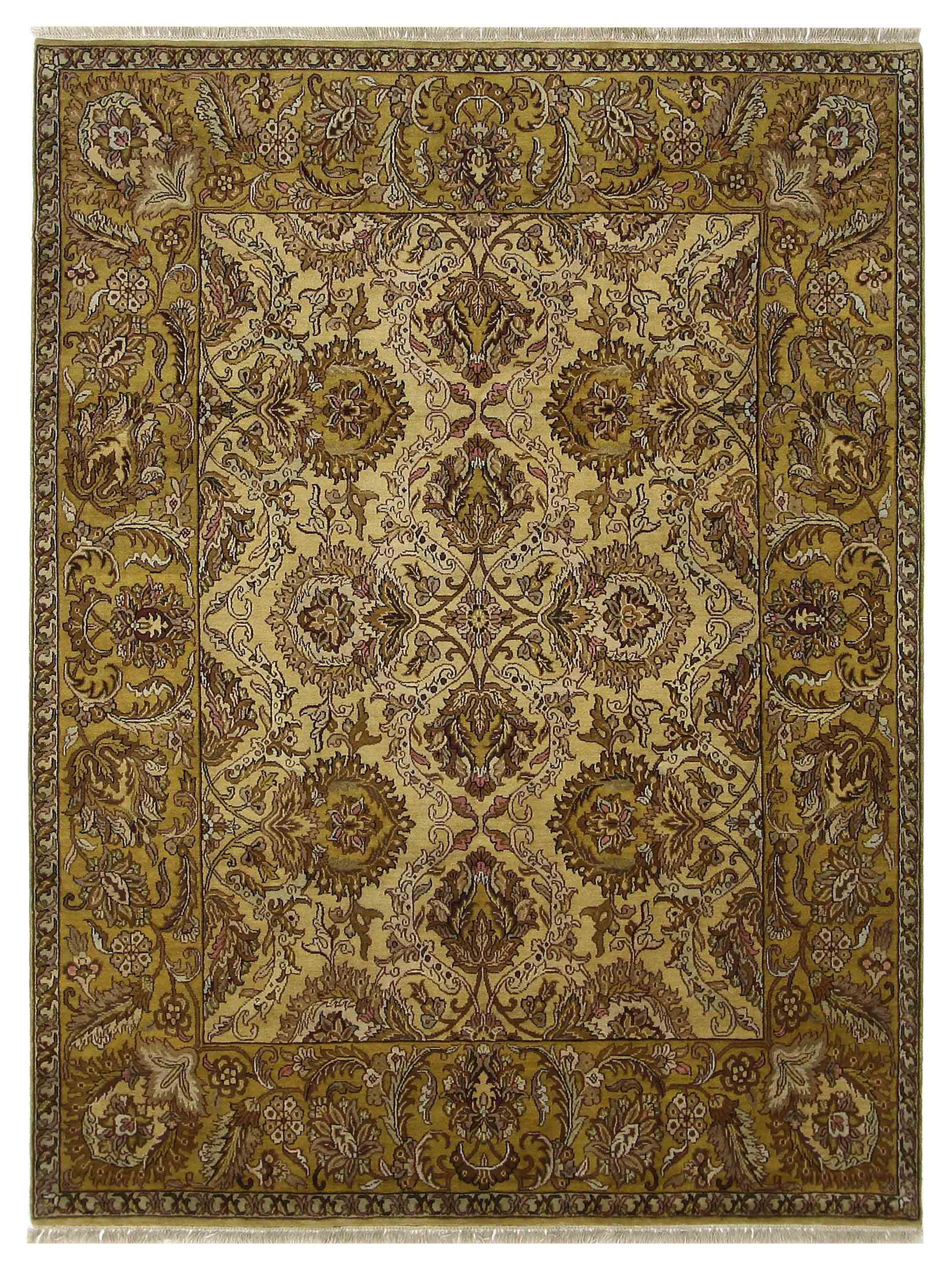 Agra Hand Knotted Gold 8x10