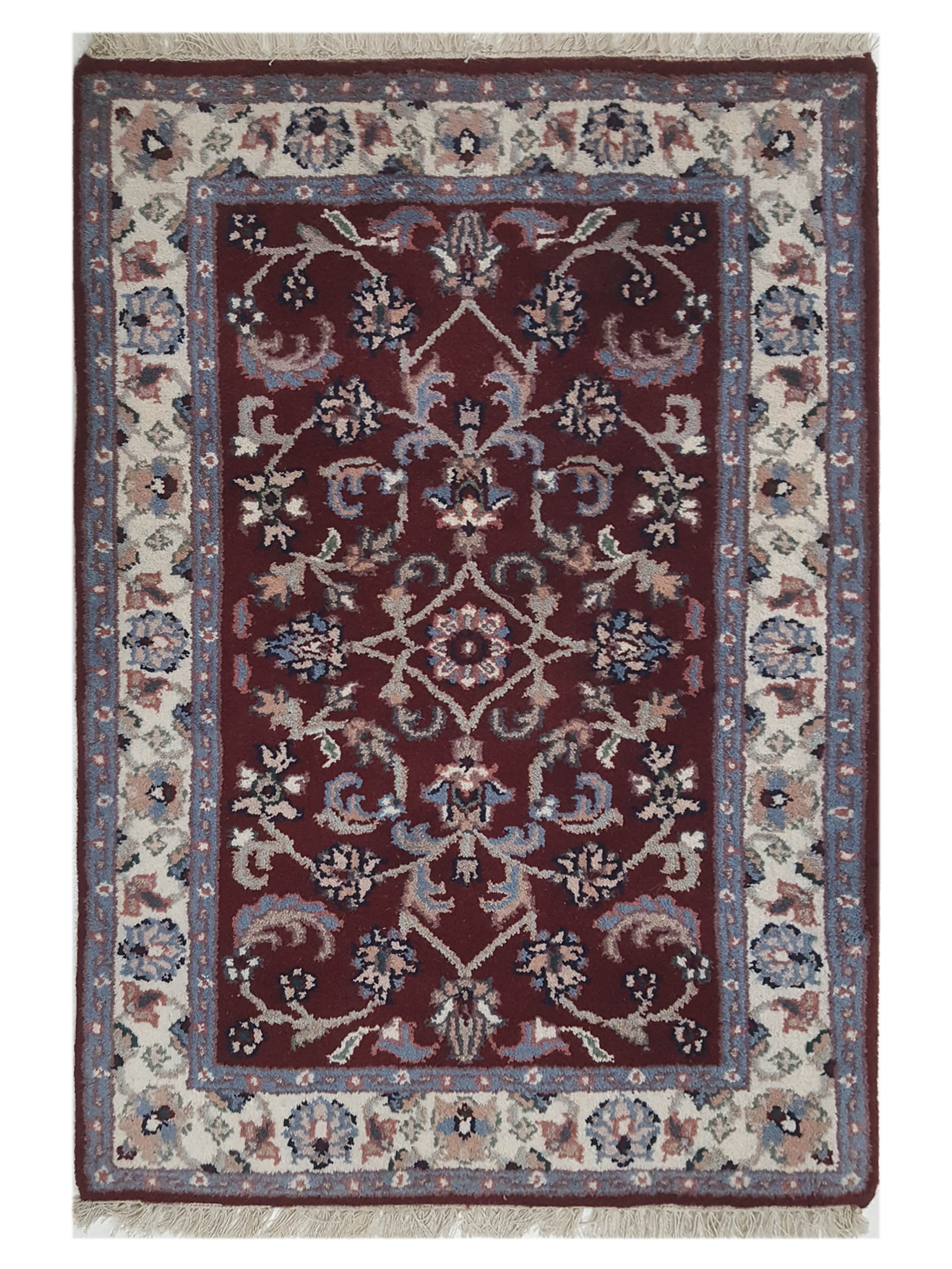 Kashan Indo Hand Knotted Red 2x3