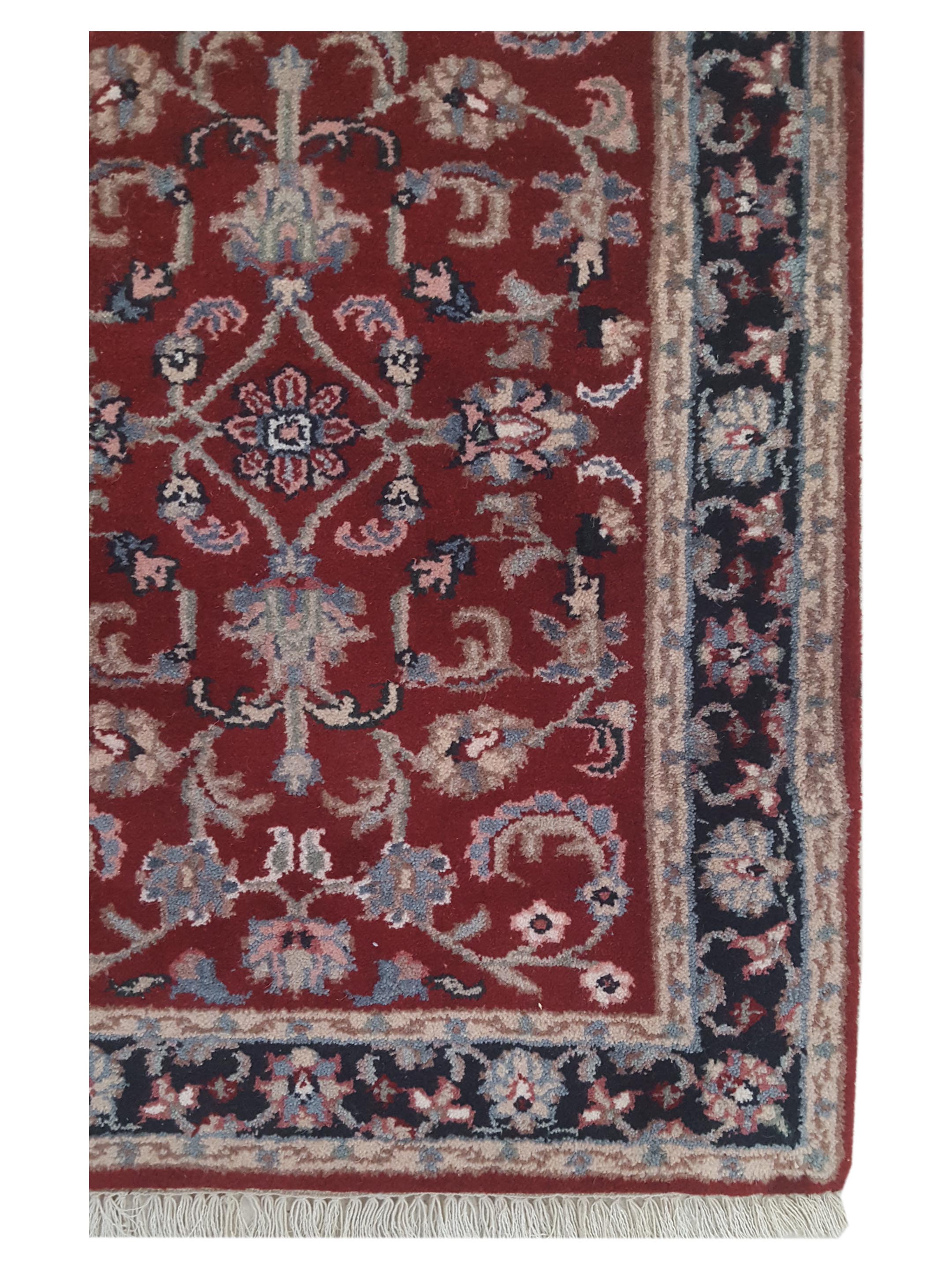 Kashan Indo Hand Knotted Red 2x3 - Image 3 of 5
