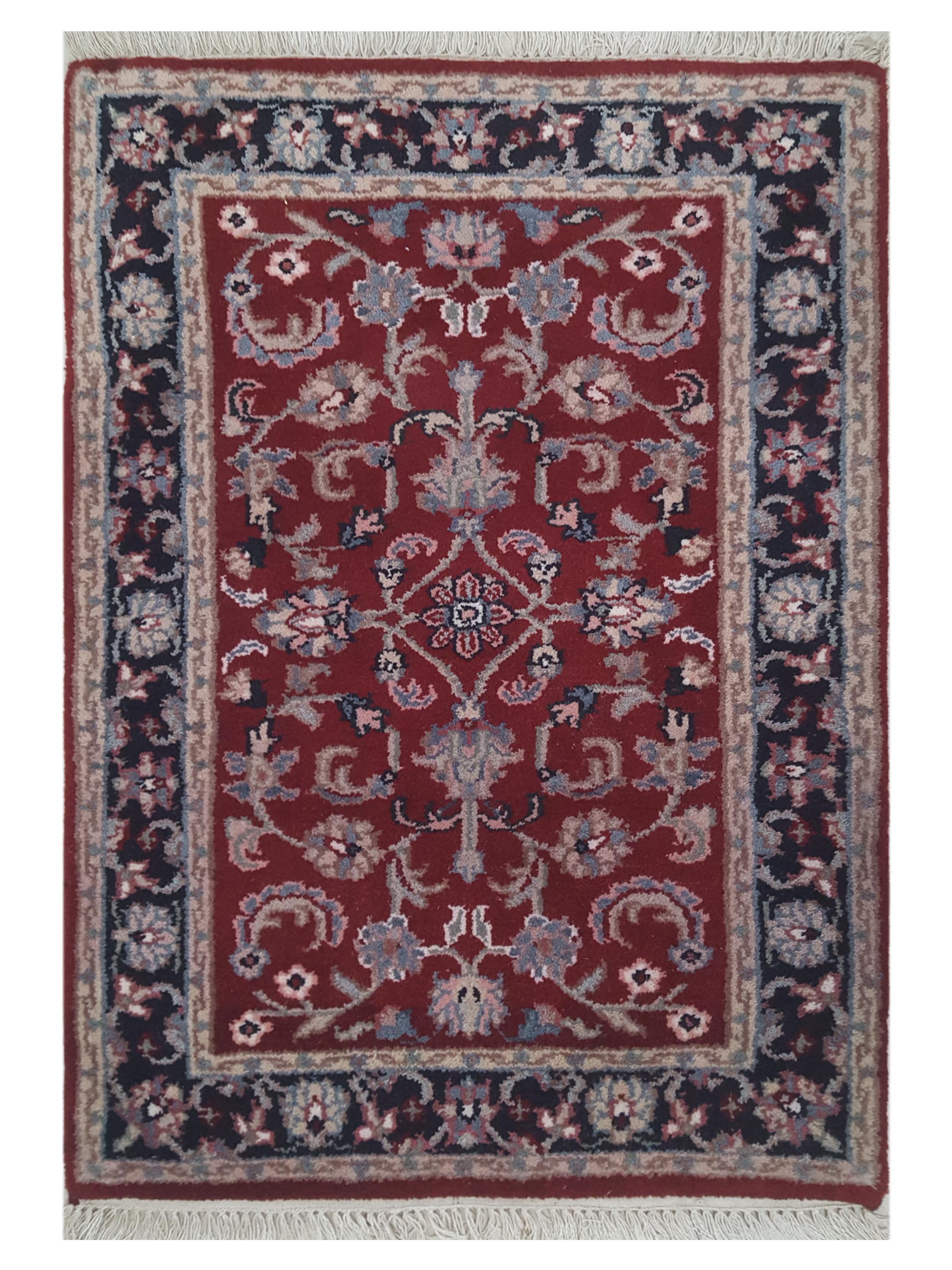 Kashan Indo Hand Knotted Red 2x3