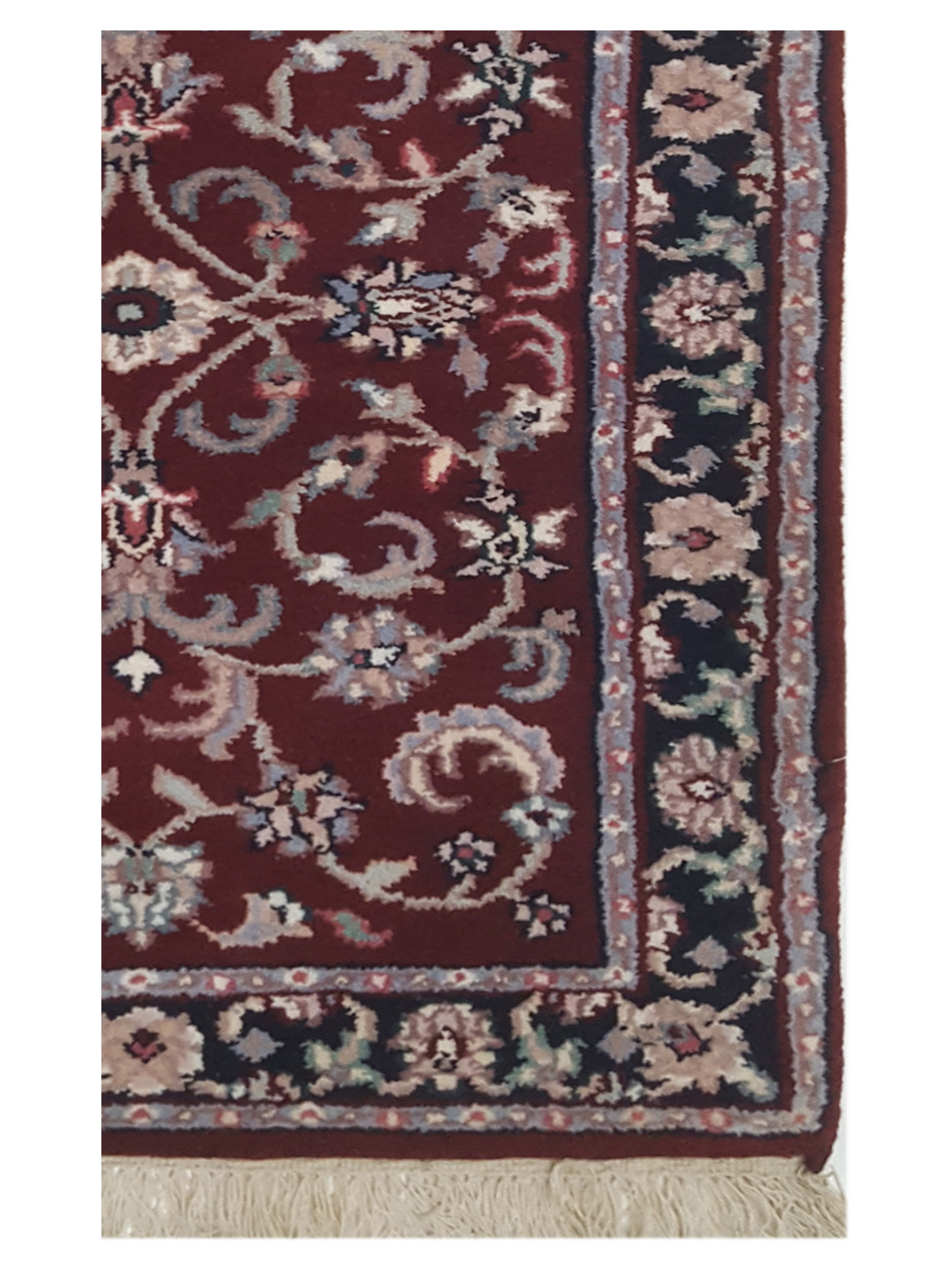Kashan Indo Hand Knotted Red 2x3 - Image 3 of 4
