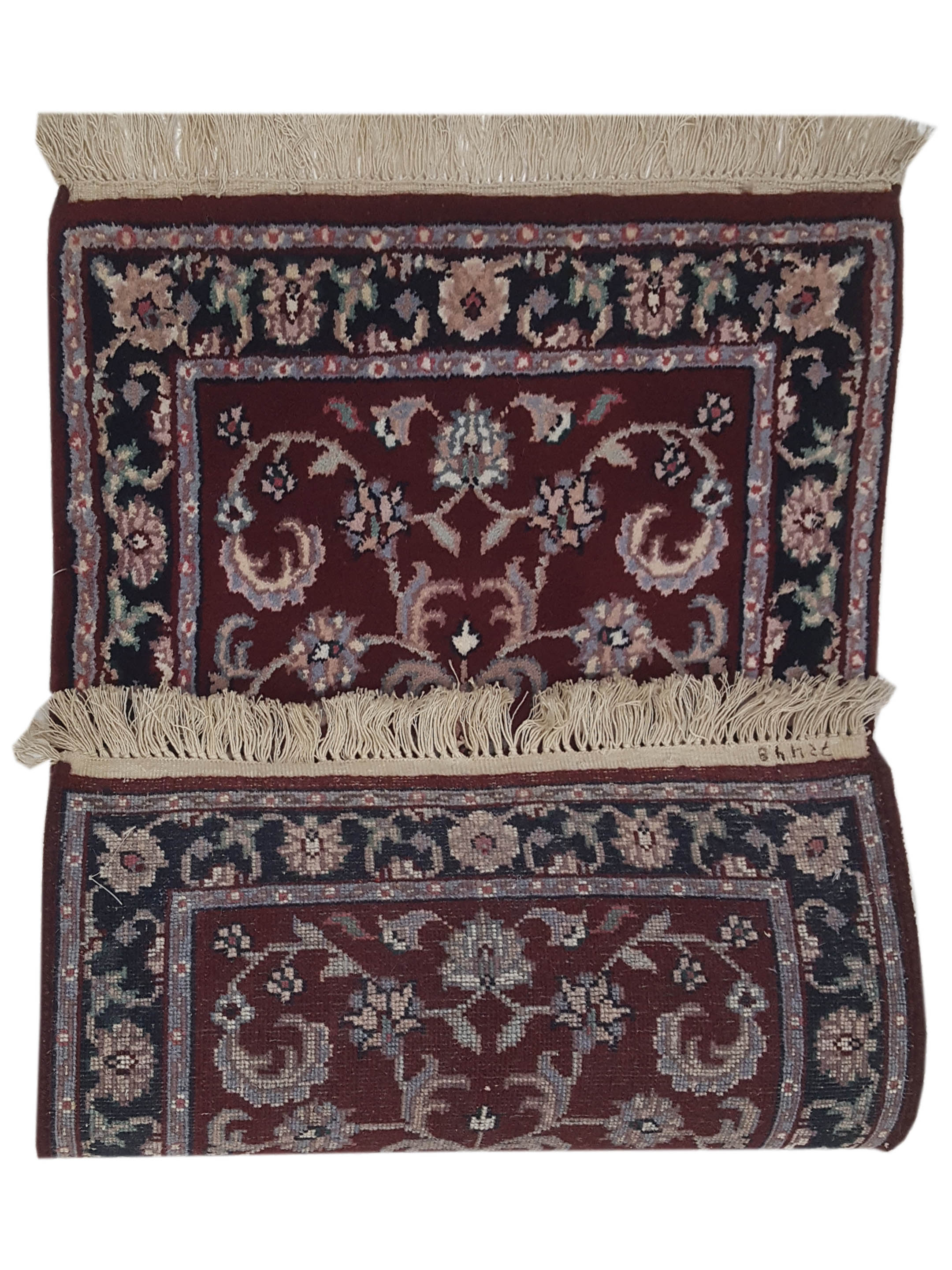 Kashan Indo Hand Knotted Red 2x3 - Image 4 of 4