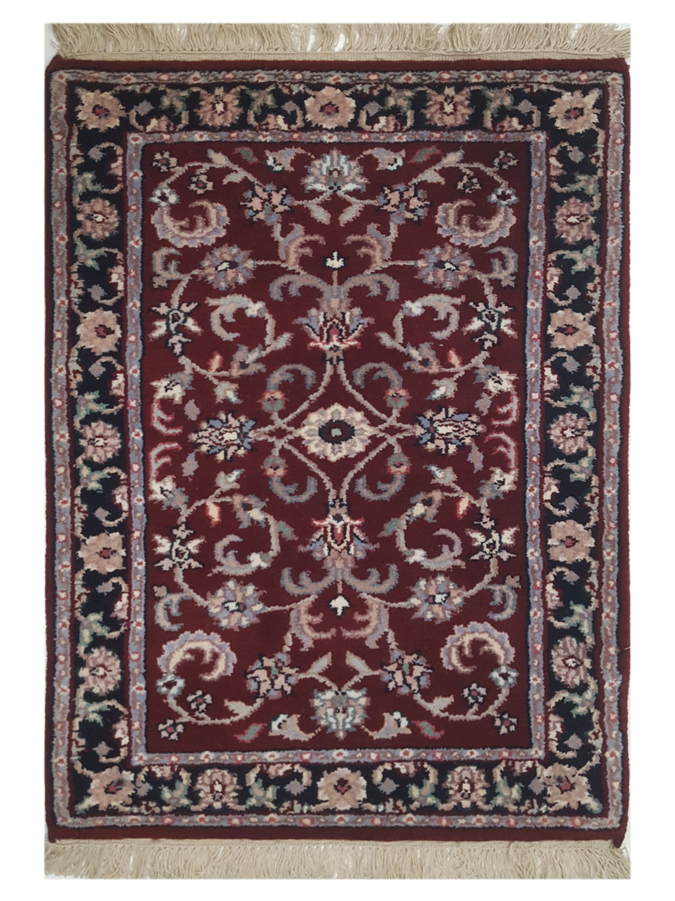Kashan Indo Hand Knotted Red 2x3