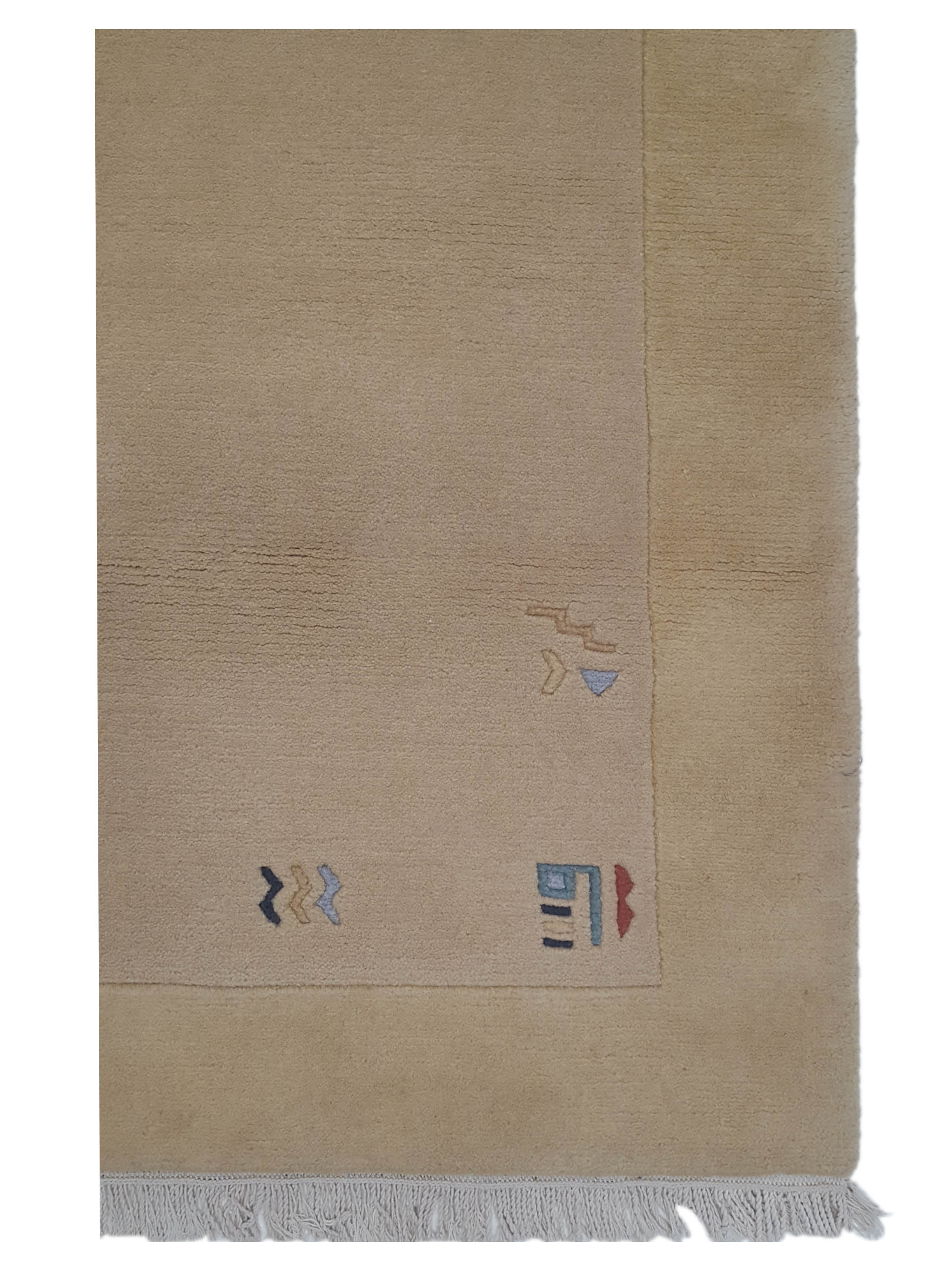 Nepalese Hand Knotted Beige 5x8 - Image 3 of 5