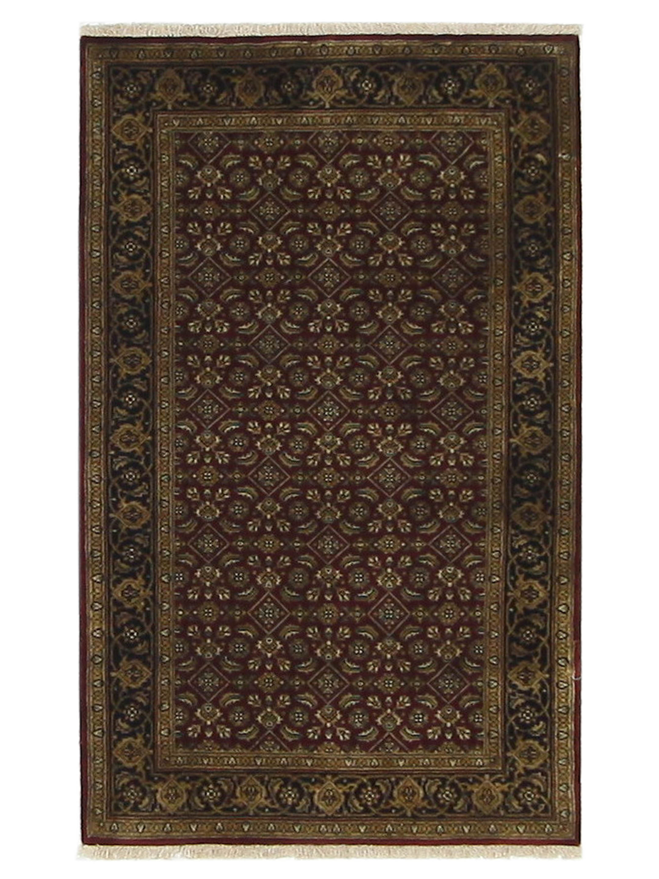 Serene Hand Knotted Burgundy 3x5