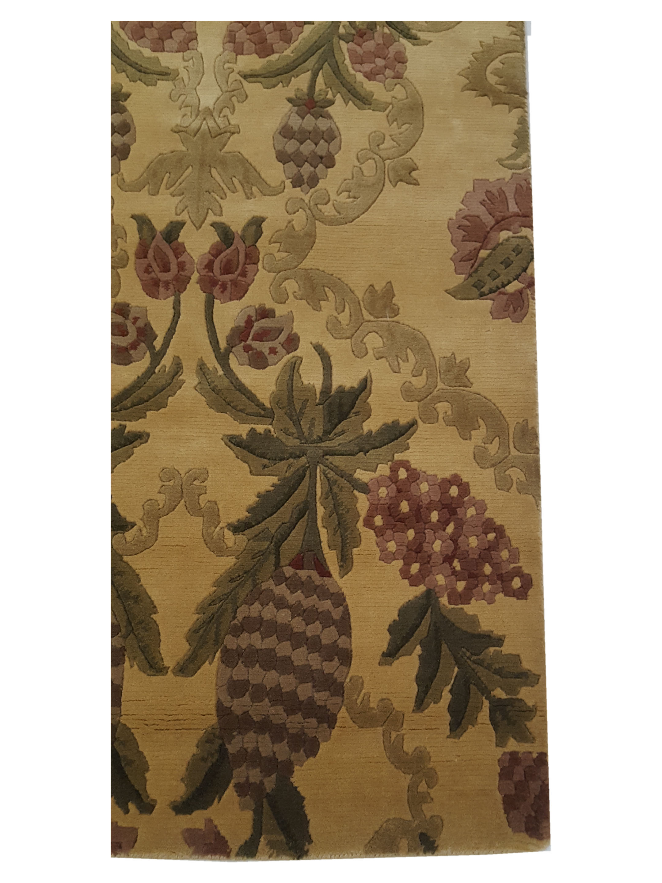Gouri Ganga Hand Knotted Khaki 3x5 - Image 4 of 6