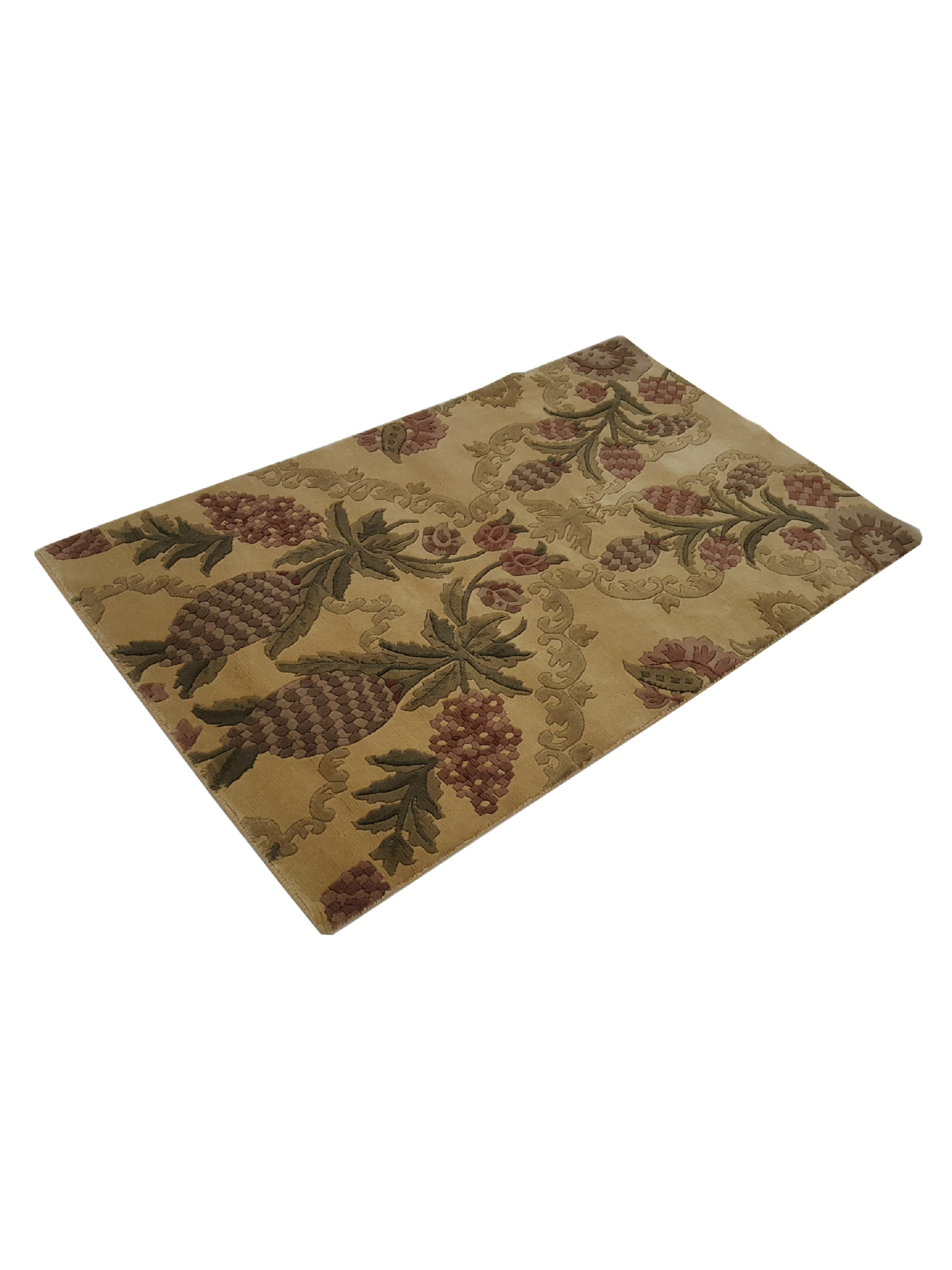 Gouri Ganga Hand Knotted Khaki 3x5 - Image 6 of 6