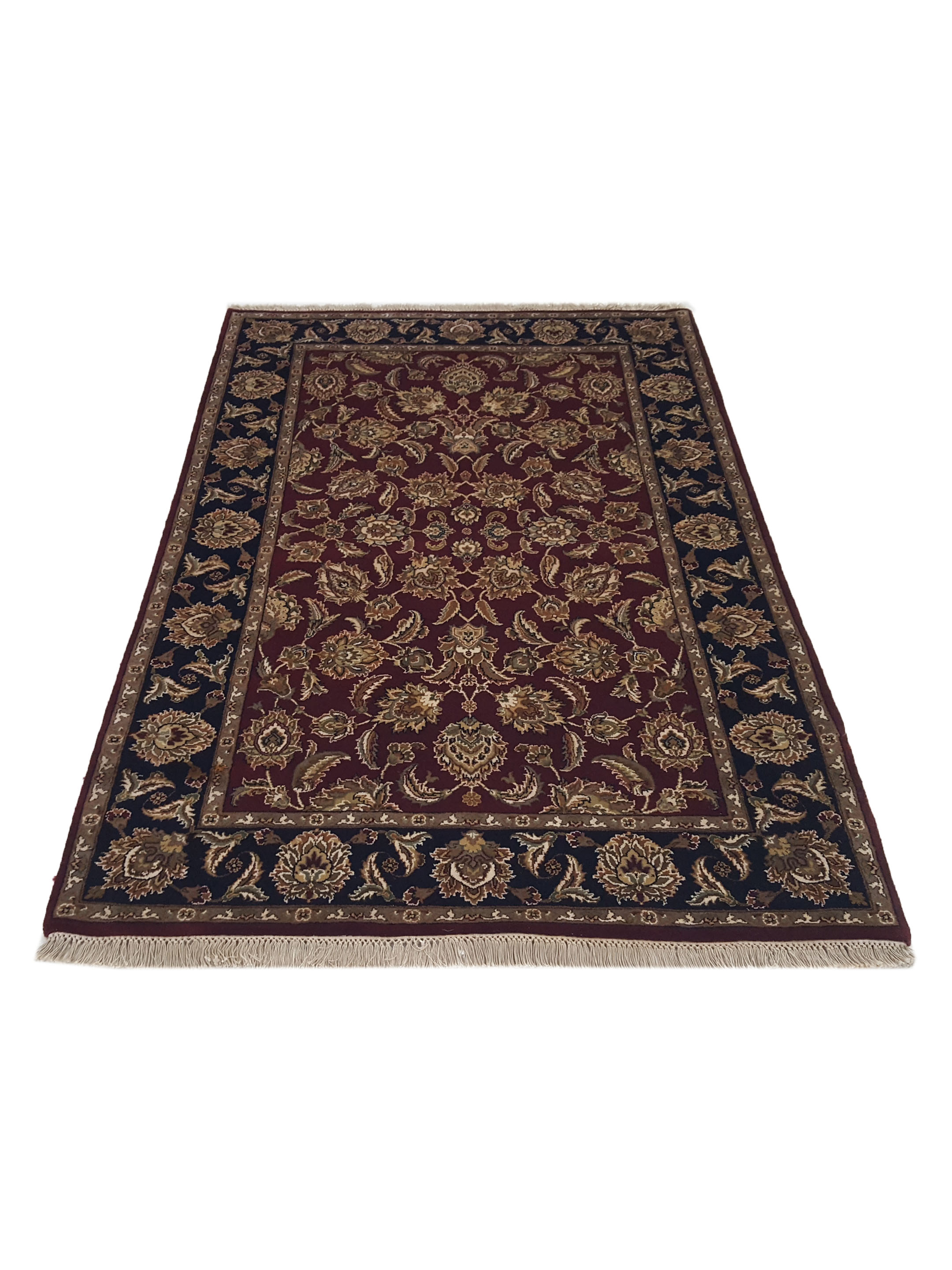 Maharaja Hand Knotted Burgundy 4x6 - Image 2 of 6