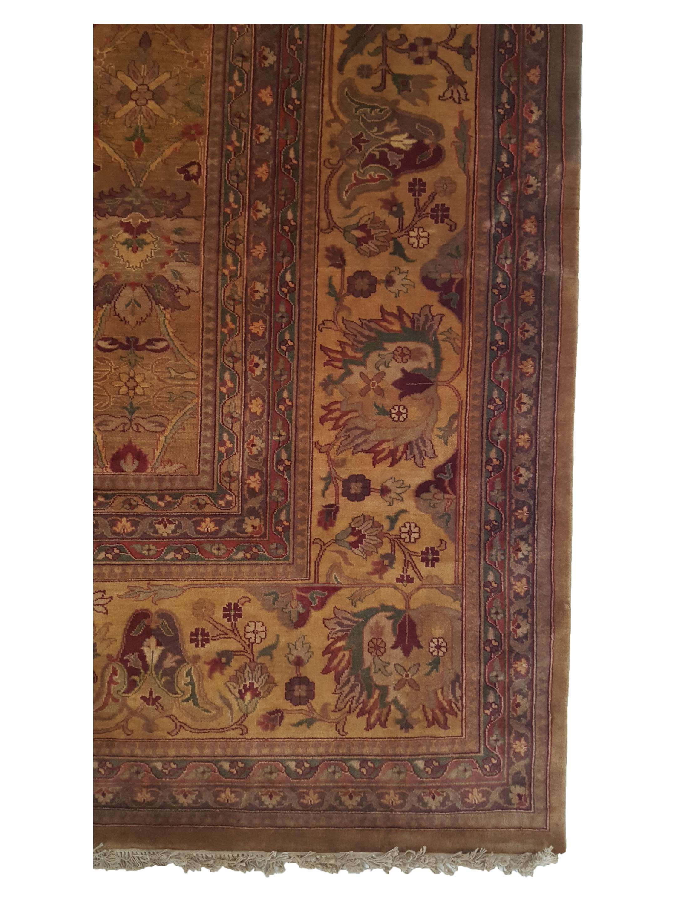 Agra Hand Knotted Brown 14x23 - Image 4 of 6