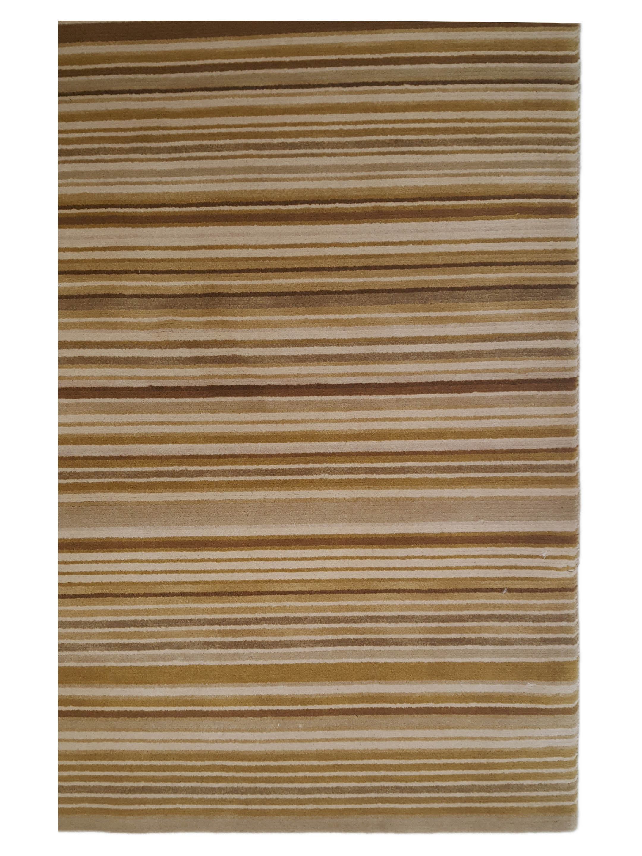 Gouri Ganga Hand Knotted Khaki 5x8 - Image 3 of 5