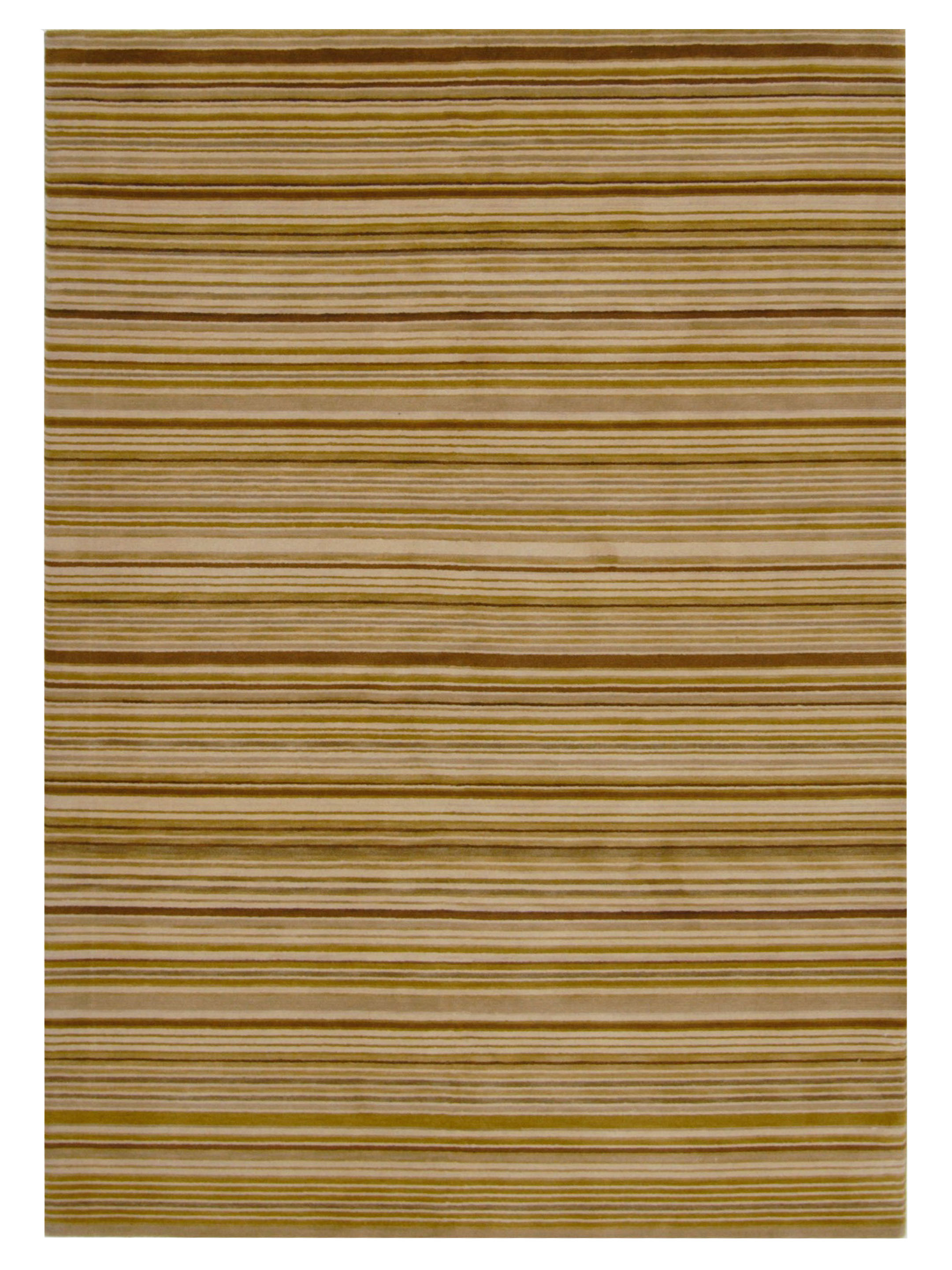 Gouri Ganga Hand Knotted Khaki 5x8