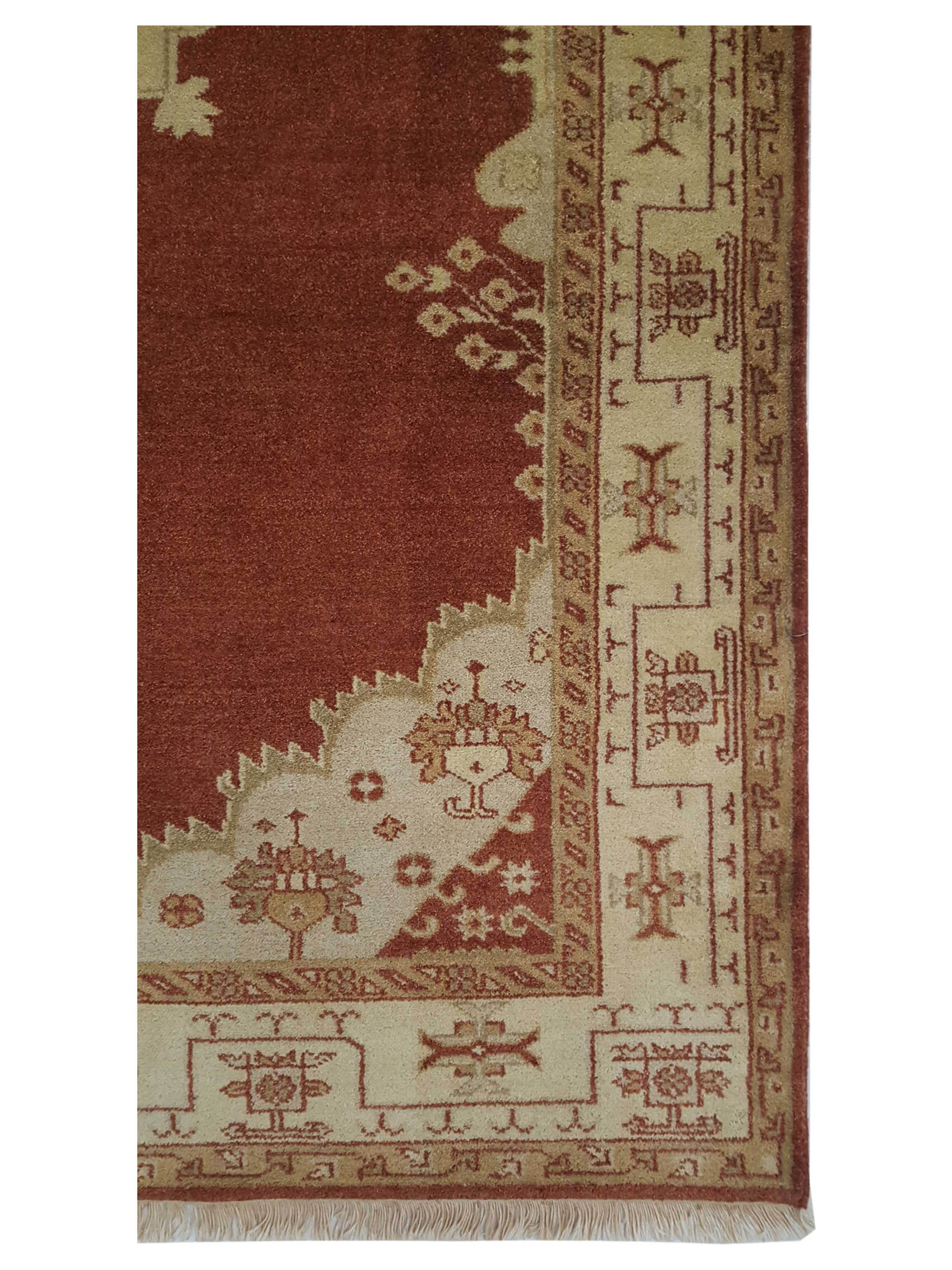 Tribal Hand Knotted Rust 6x8 - Image 4 of 6