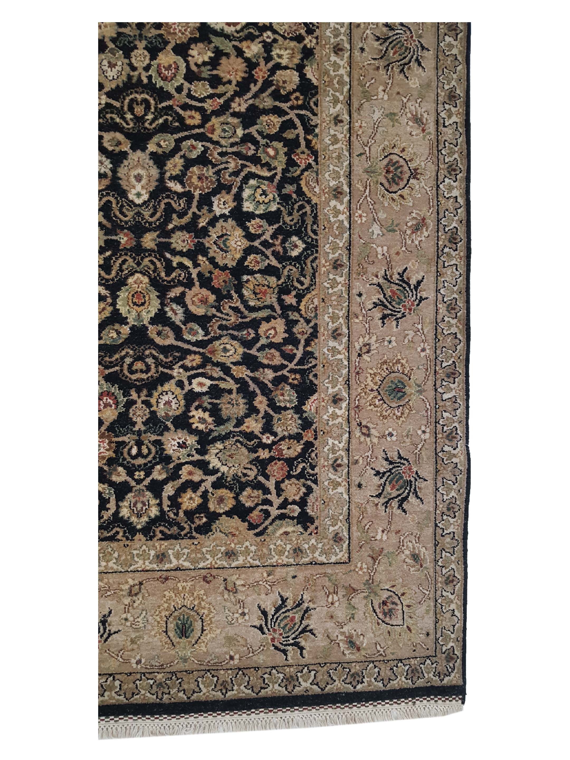 Maharaja Hand Knotted Black 6x9 - Image 4 of 6