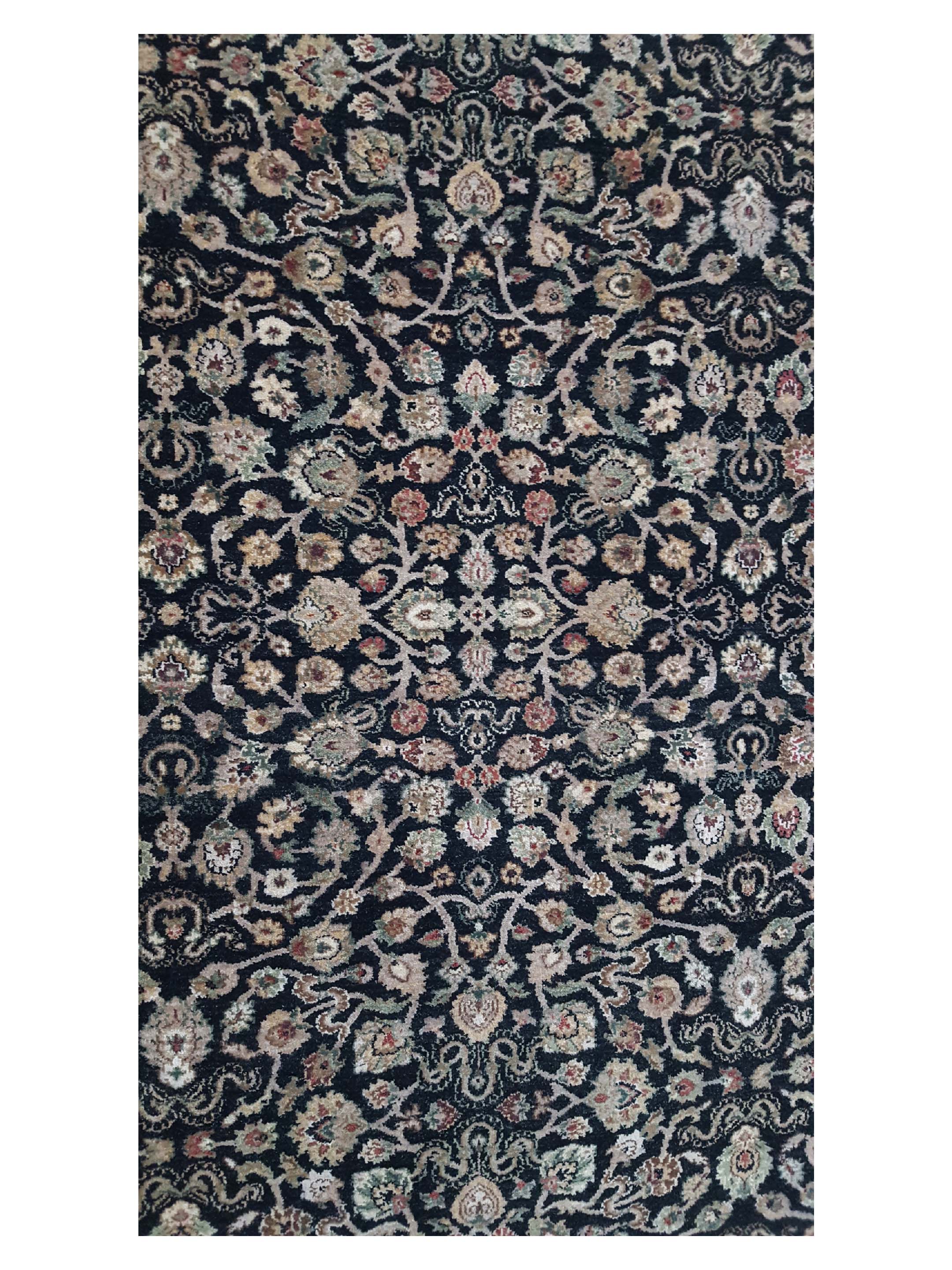 Maharaja Hand Knotted Black 6x9 - Image 5 of 6