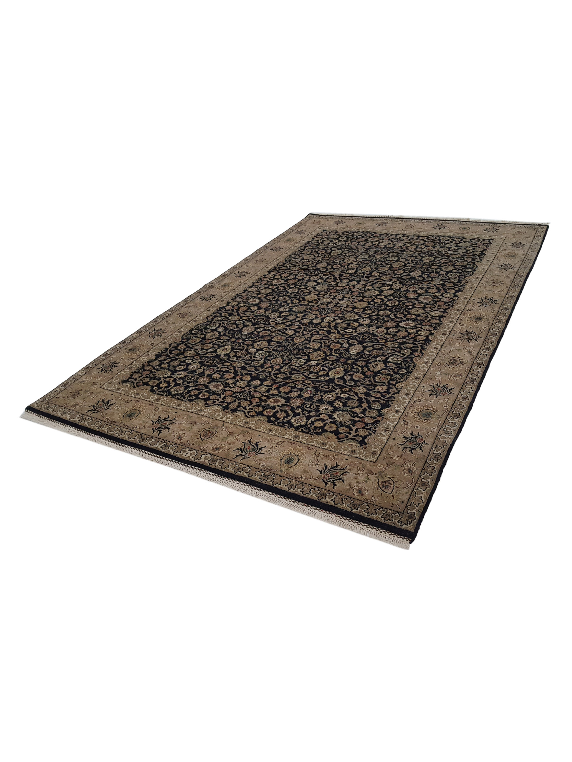 Maharaja Hand Knotted Black 6x9 - Image 6 of 6