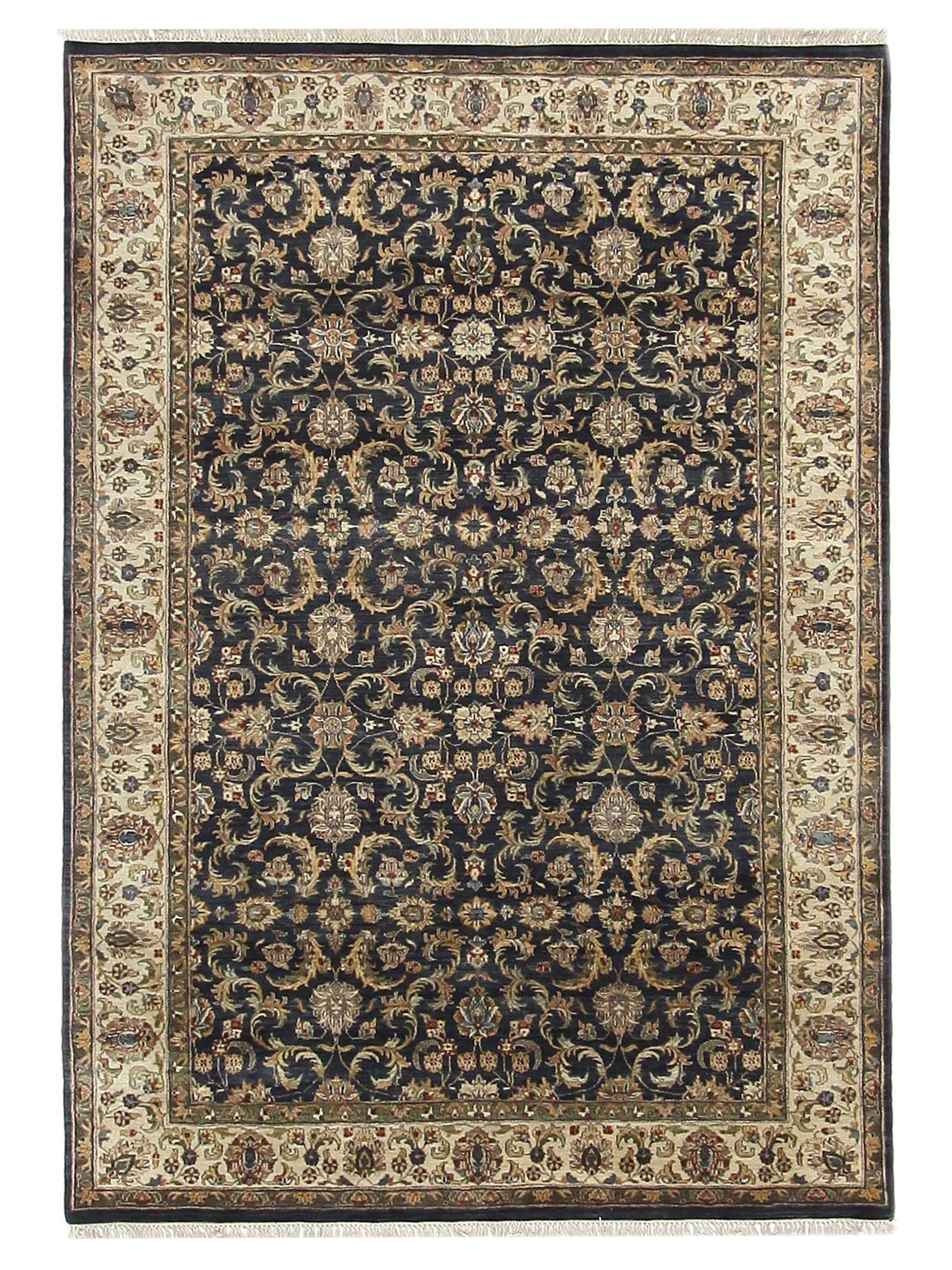 Crown Hand Knotted Navy 6x9