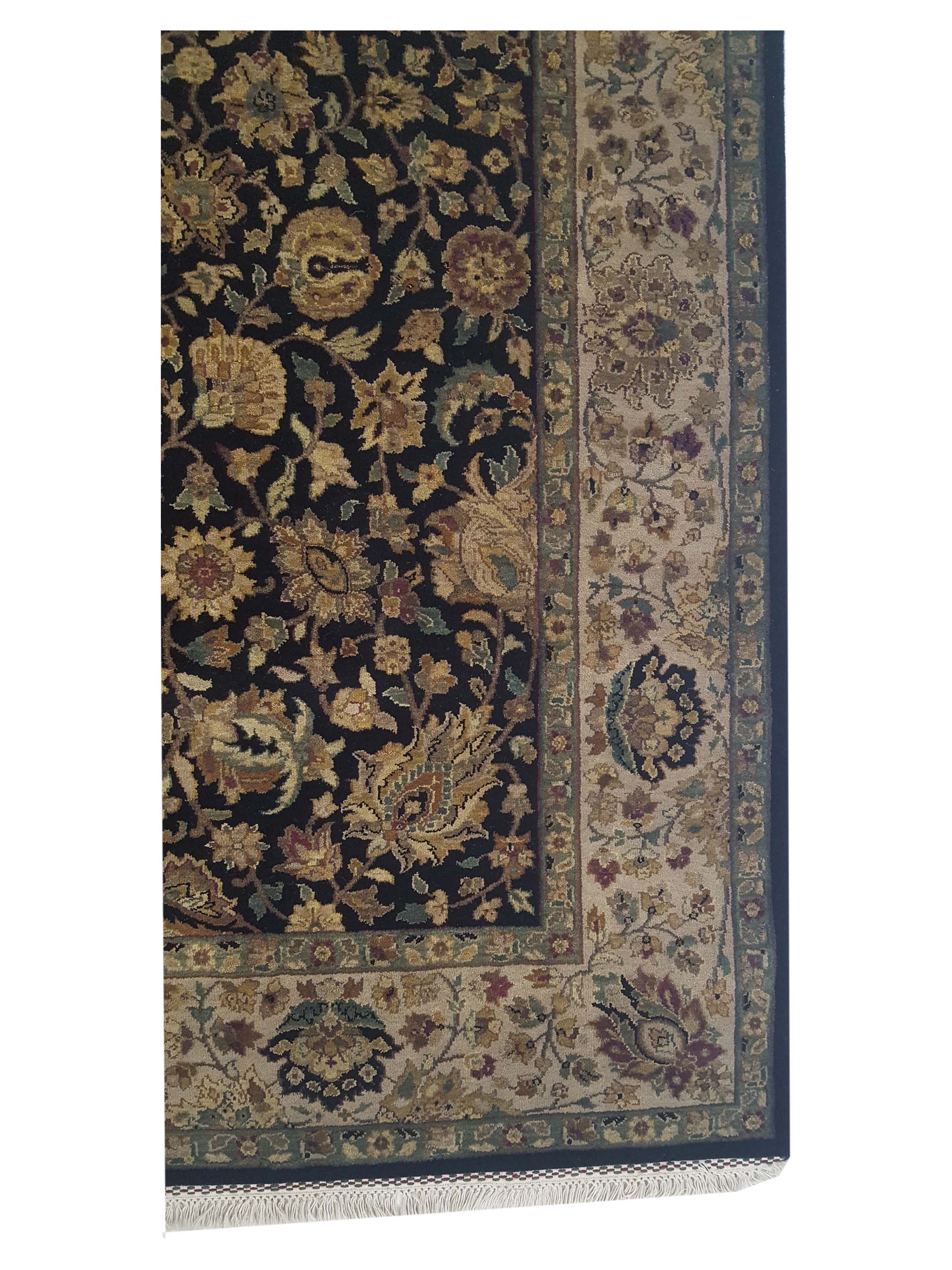 Crown Hand Knotted Black 6x9 - Image 4 of 6