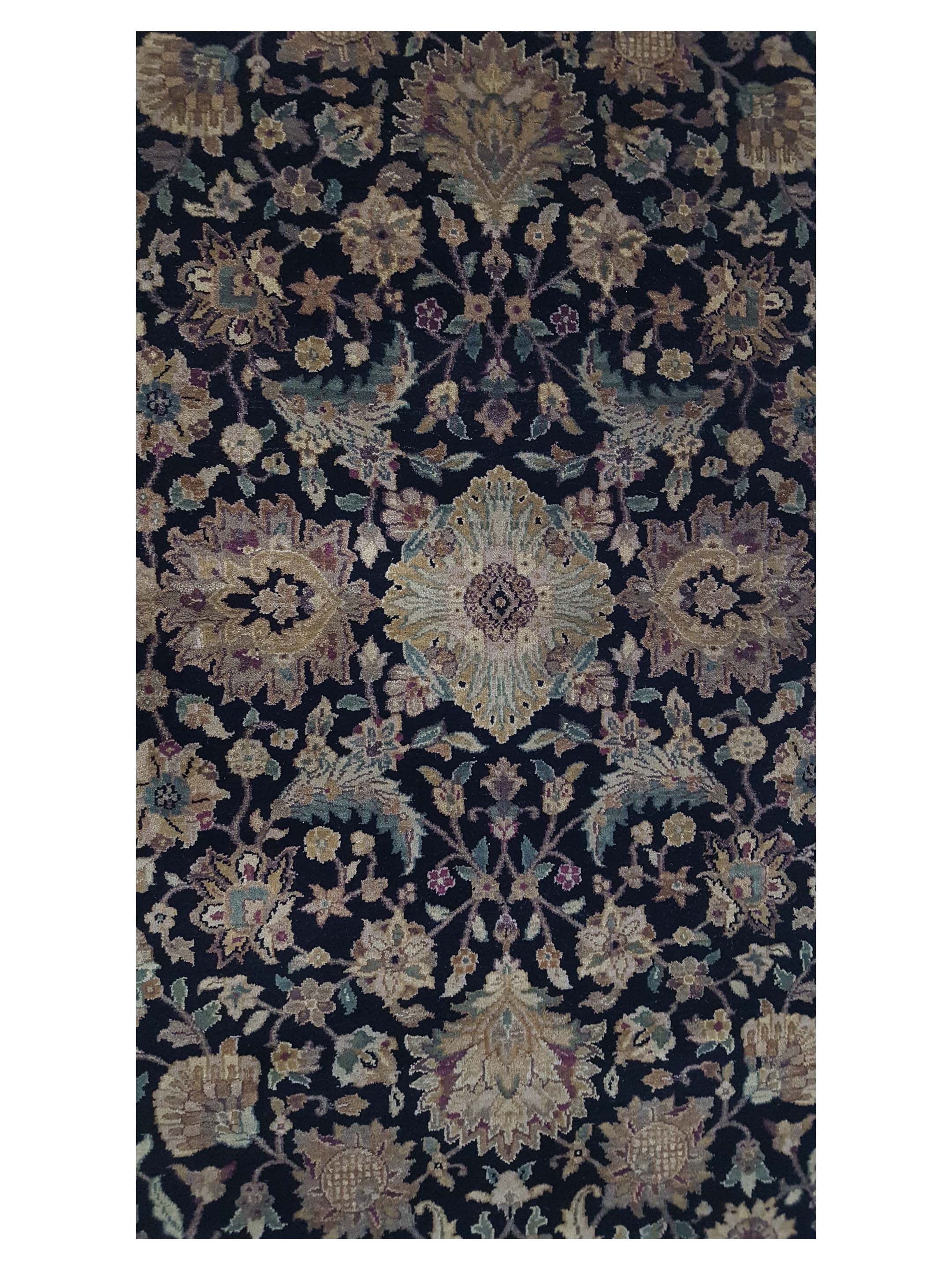 Crown Hand Knotted Black 6x9 - Image 5 of 6