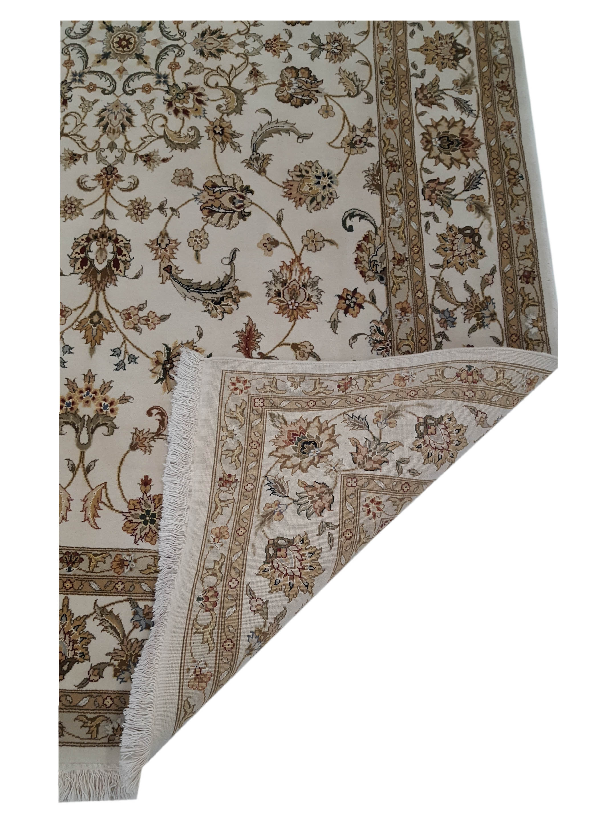 Classic Hand Knotted Ivory 6x9 - Image 3 of 6