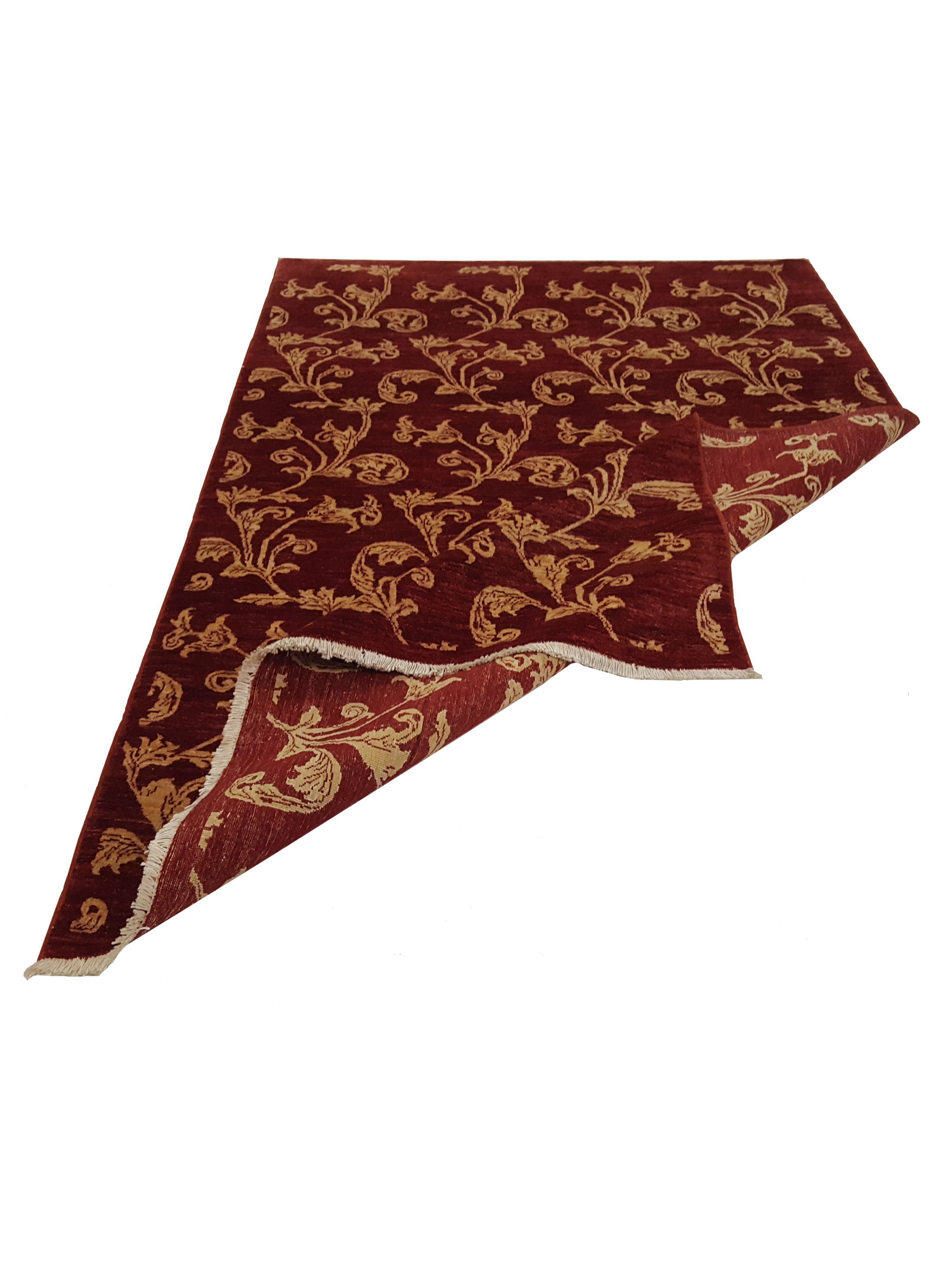 Ziegler Hand Knotted Burgundy 6x9 - Image 3 of 7