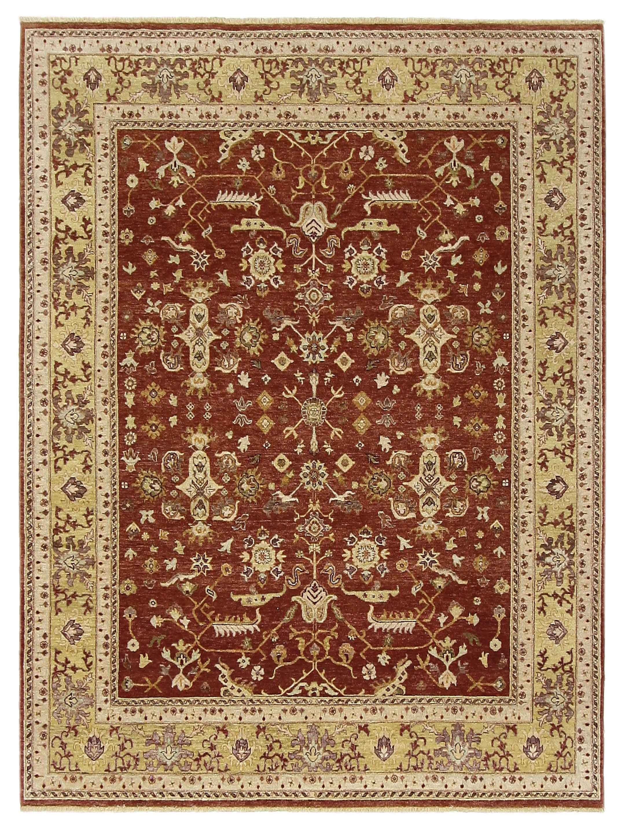 Maharaja Hand Knotted Rust 8x10