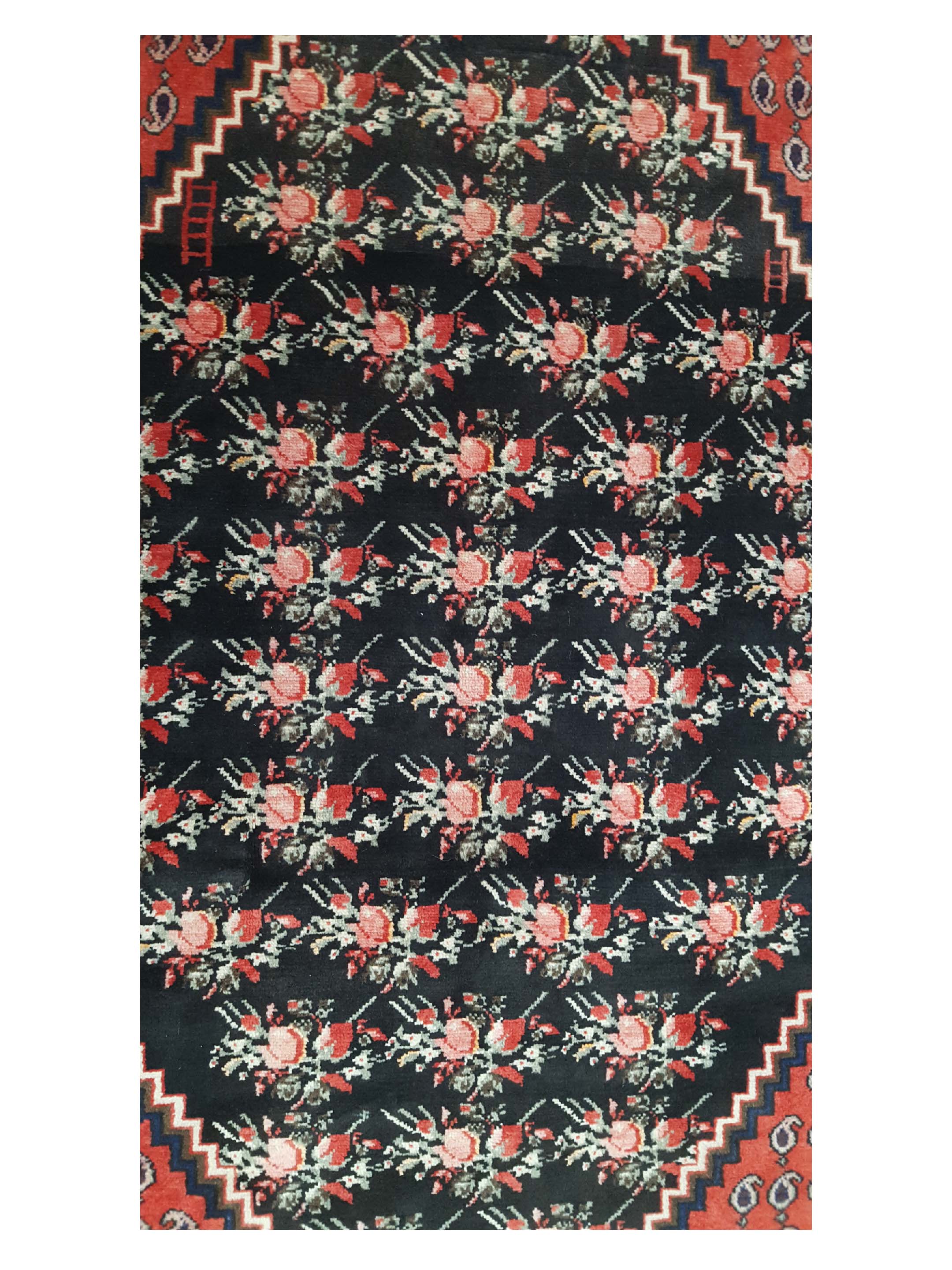 Angles Hand Knotted Red 5x7 - Image 5 of 6