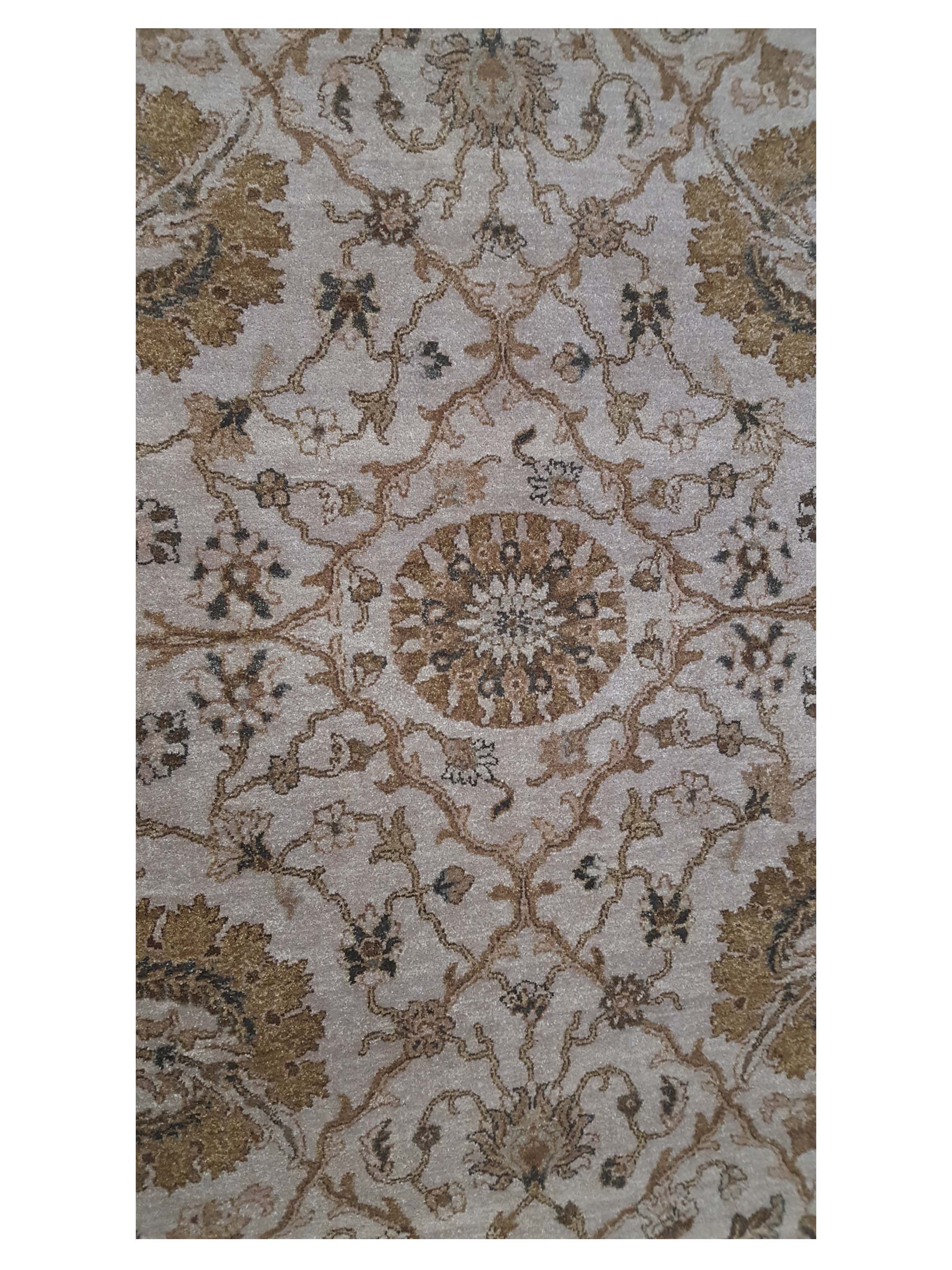 Maharaja Hand Knotted Beige 9x12 - Image 5 of 6