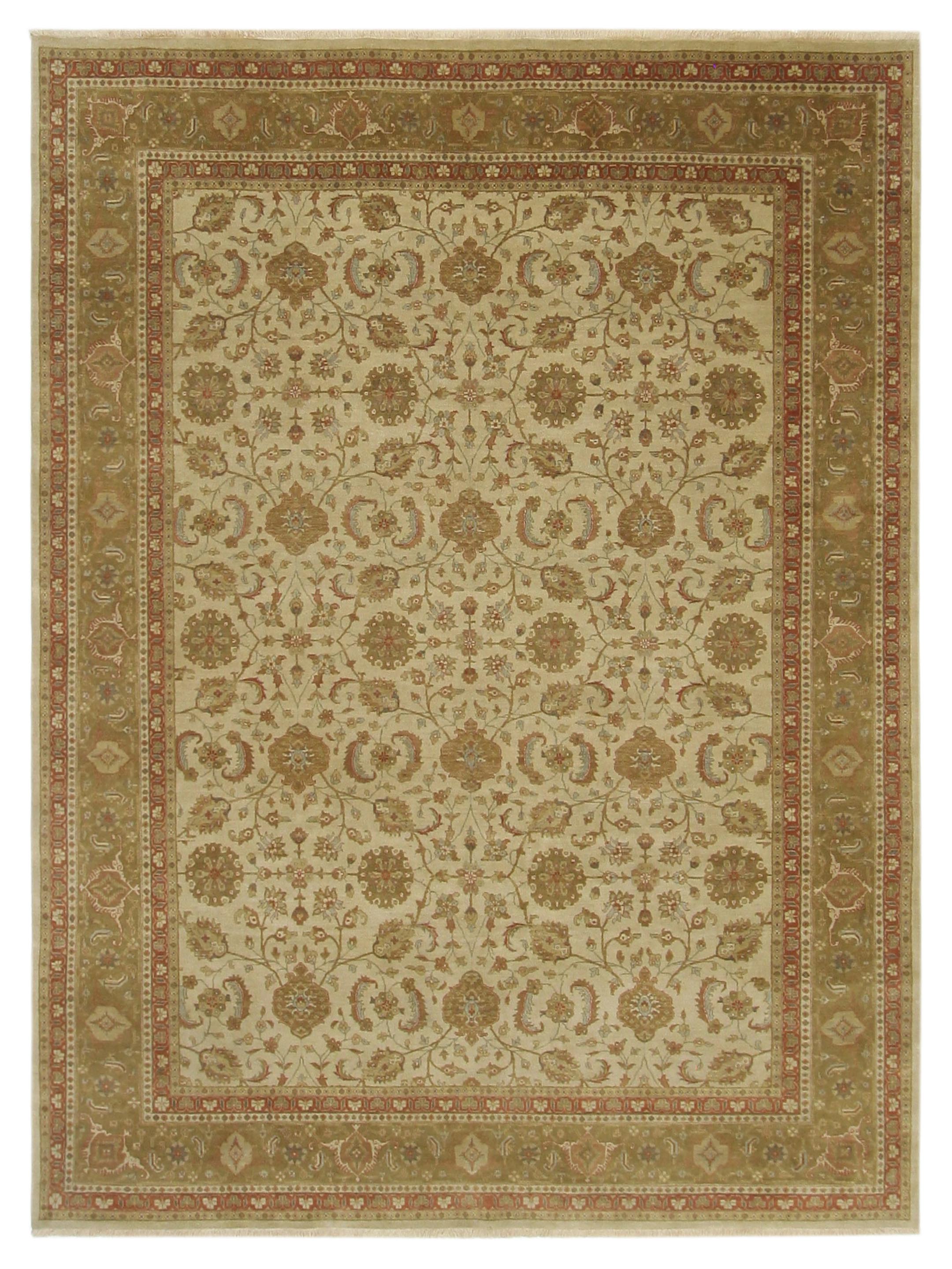 Maharaja Hand Knotted Beige 9x12