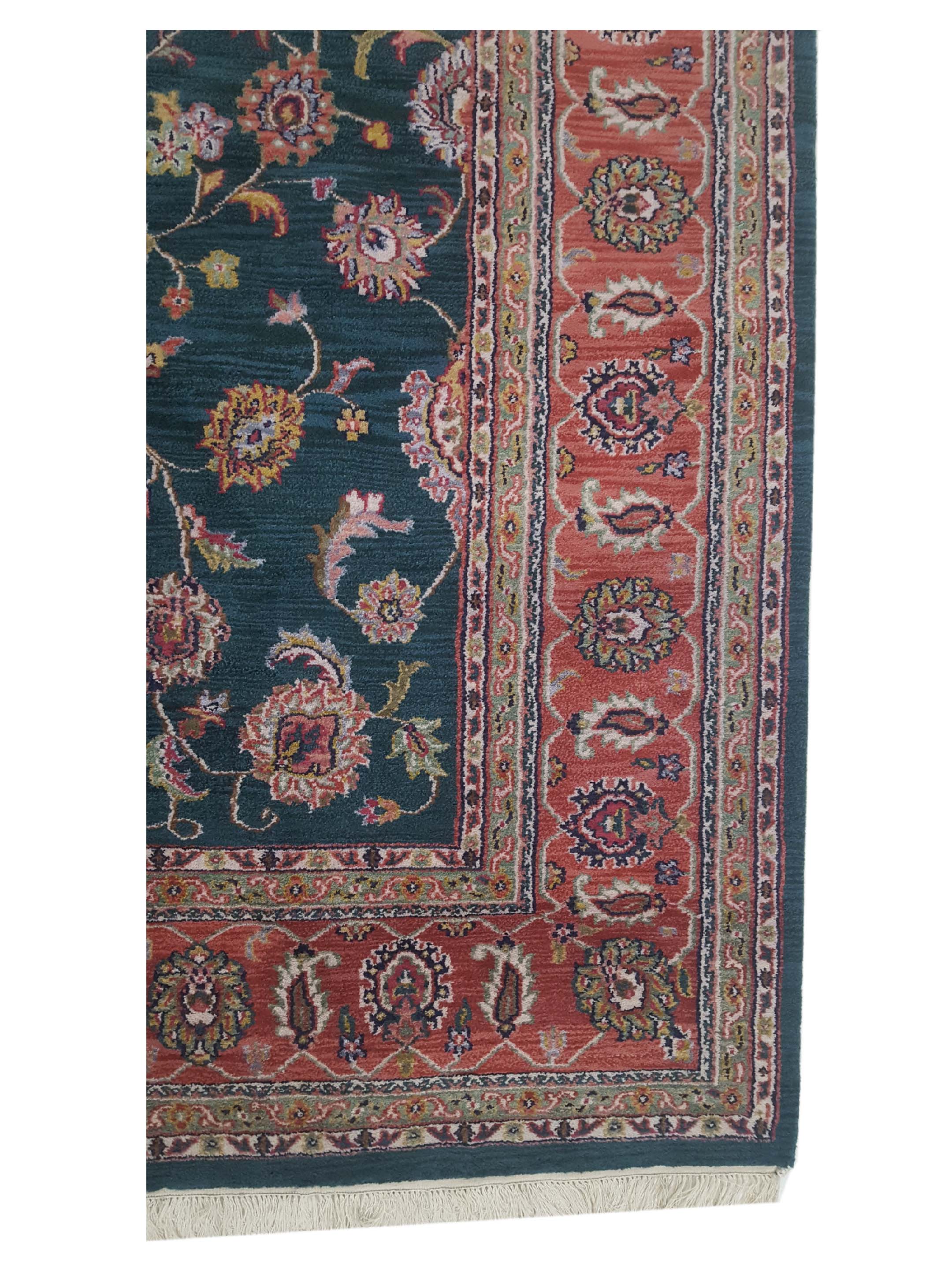 Maharaja Hand Knotted Green 9x12 - Image 4 of 6
