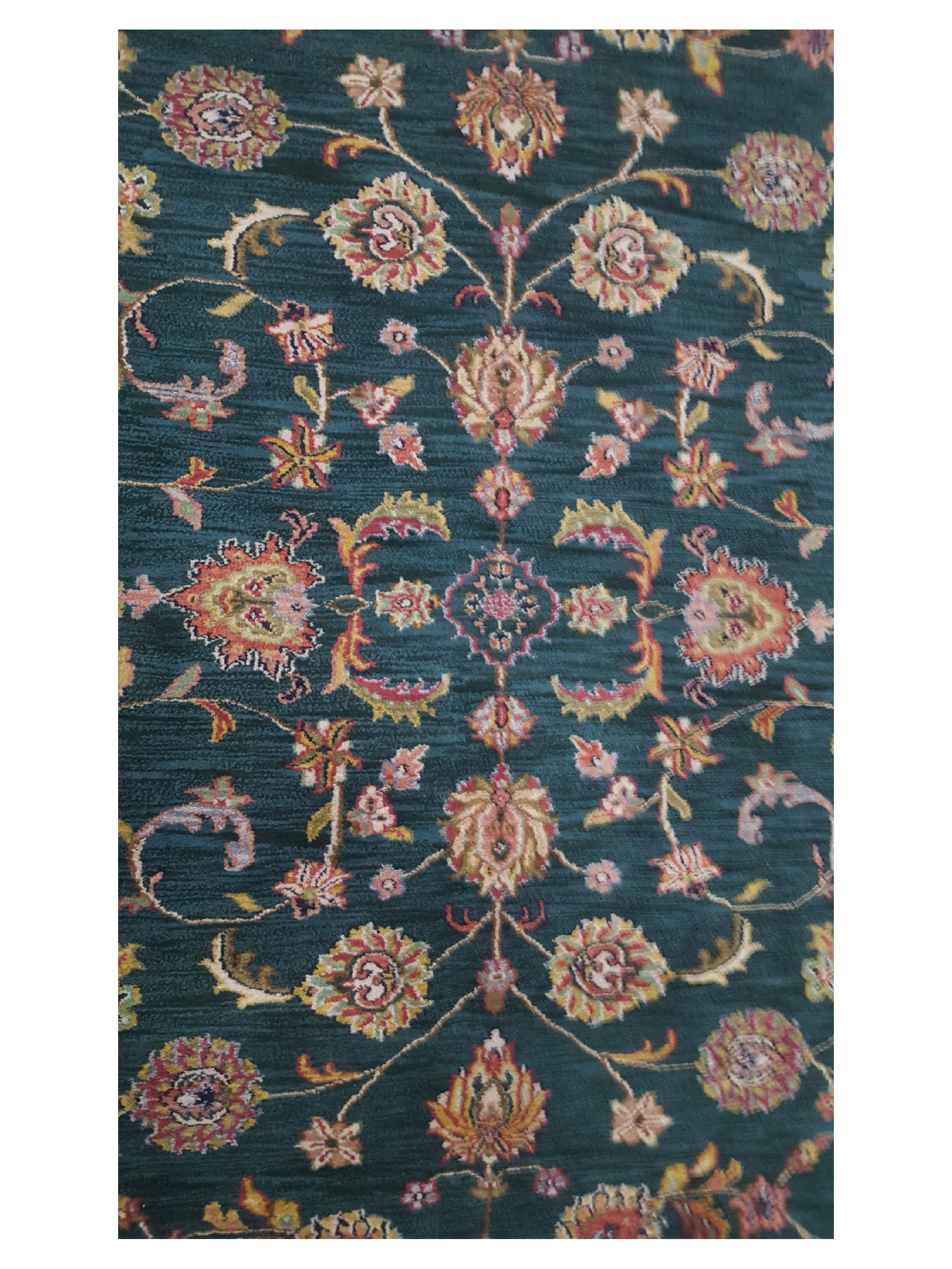 Maharaja Hand Knotted Green 9x12 - Image 5 of 6