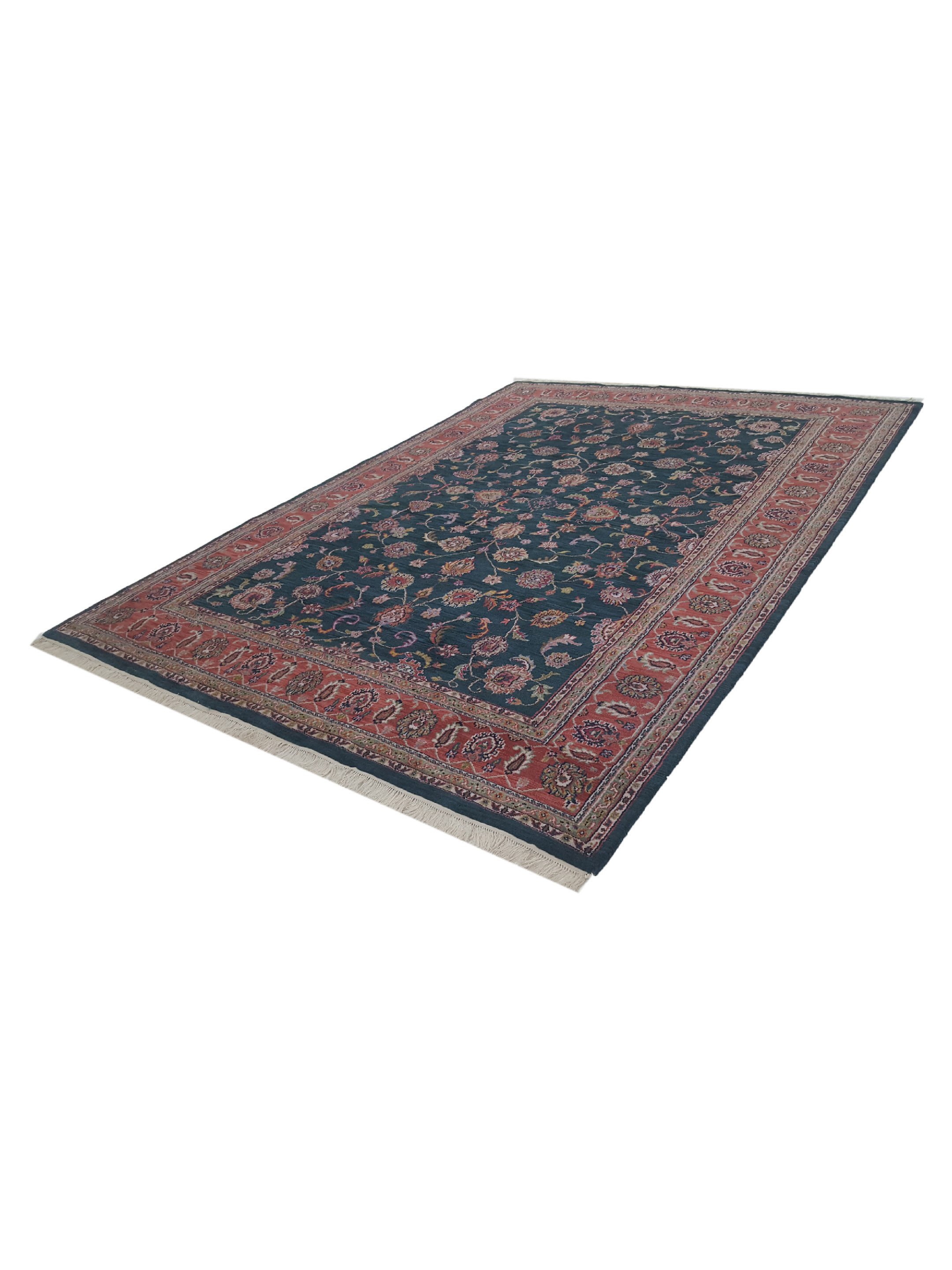 Maharaja Hand Knotted Green 9x12 - Image 6 of 6