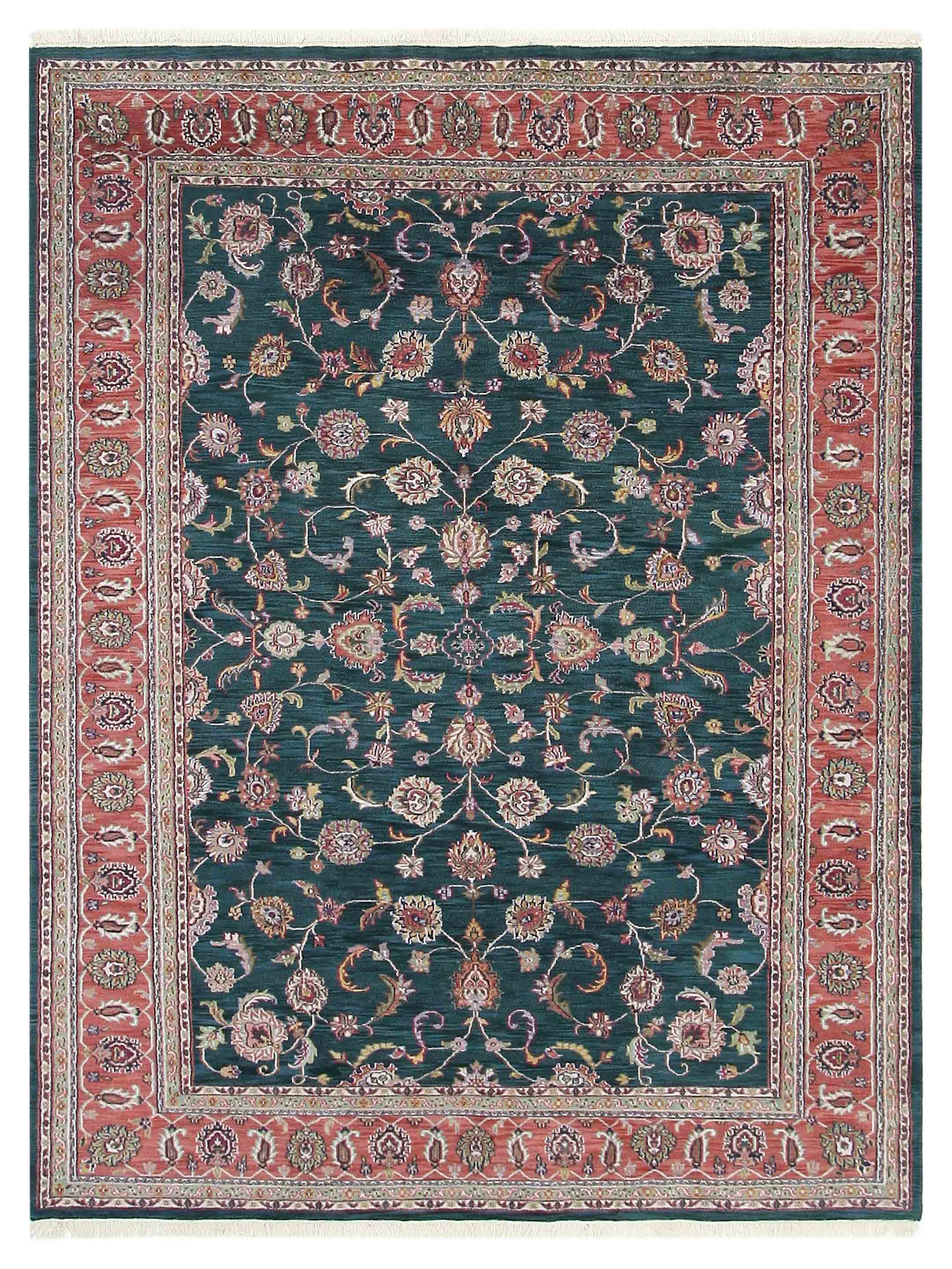 Maharaja Hand Knotted Green 9x12